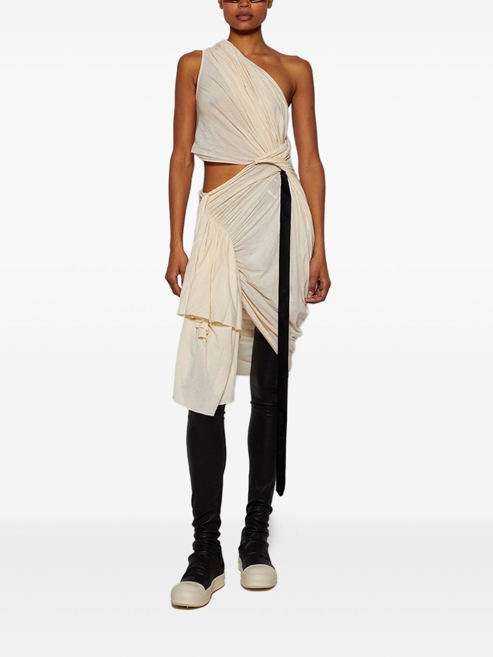 Fog asymmetric draped dress - 2