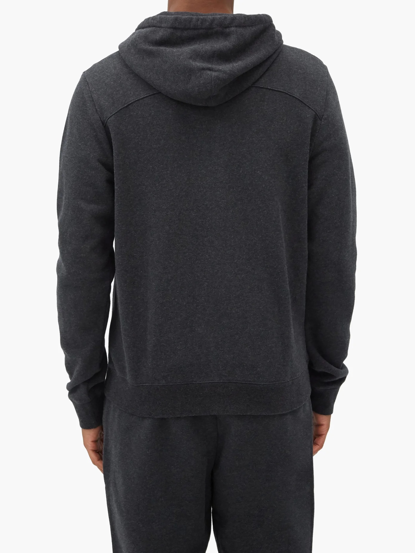 Devon zipped cotton-jersey hooded sweatshirt - 5