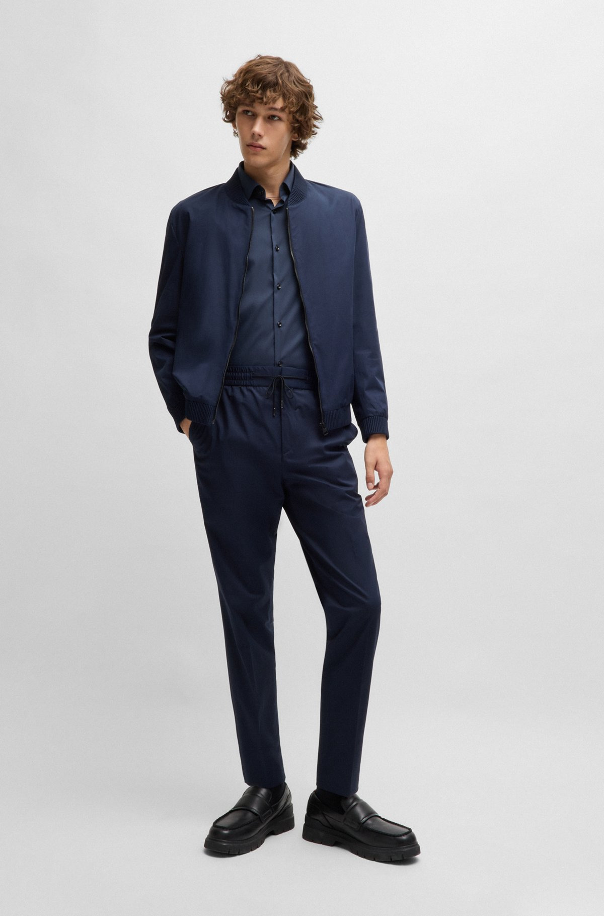 SLIM-FIT SHIRT IN POPLIN - 4