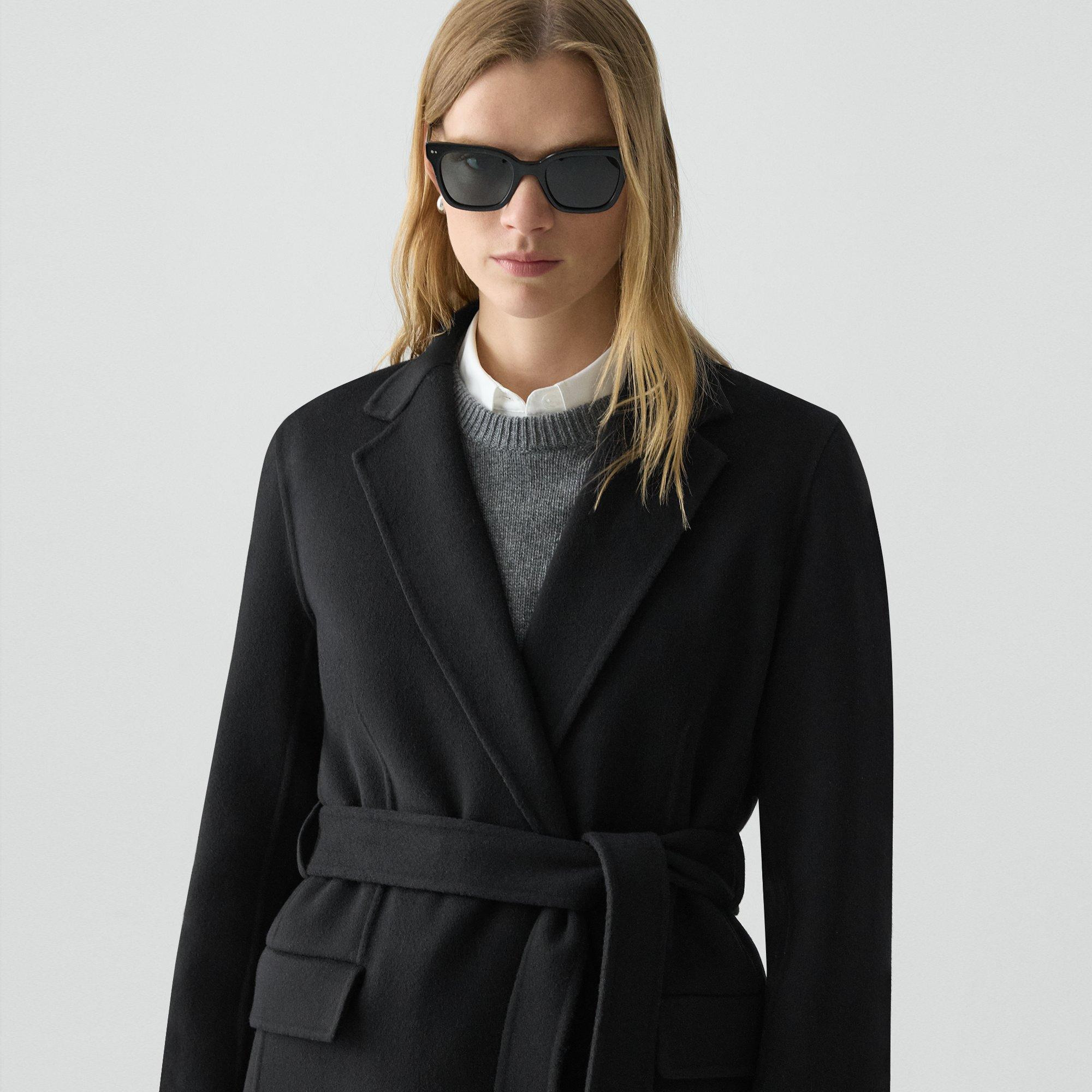 Belted Coat in Double-Face Wool-Cashmere - 5