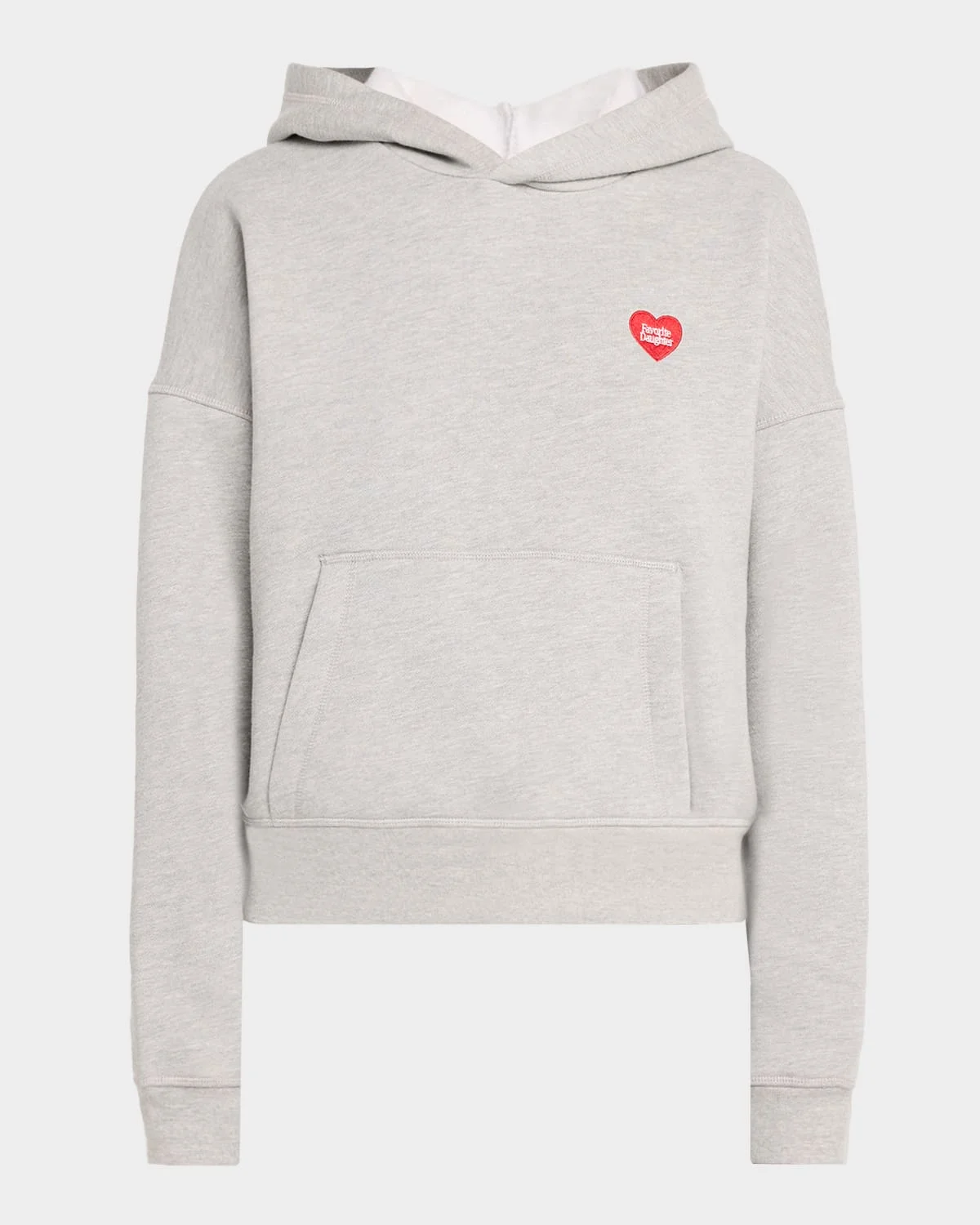 Logo Heart Embroidered Hoodie - 1