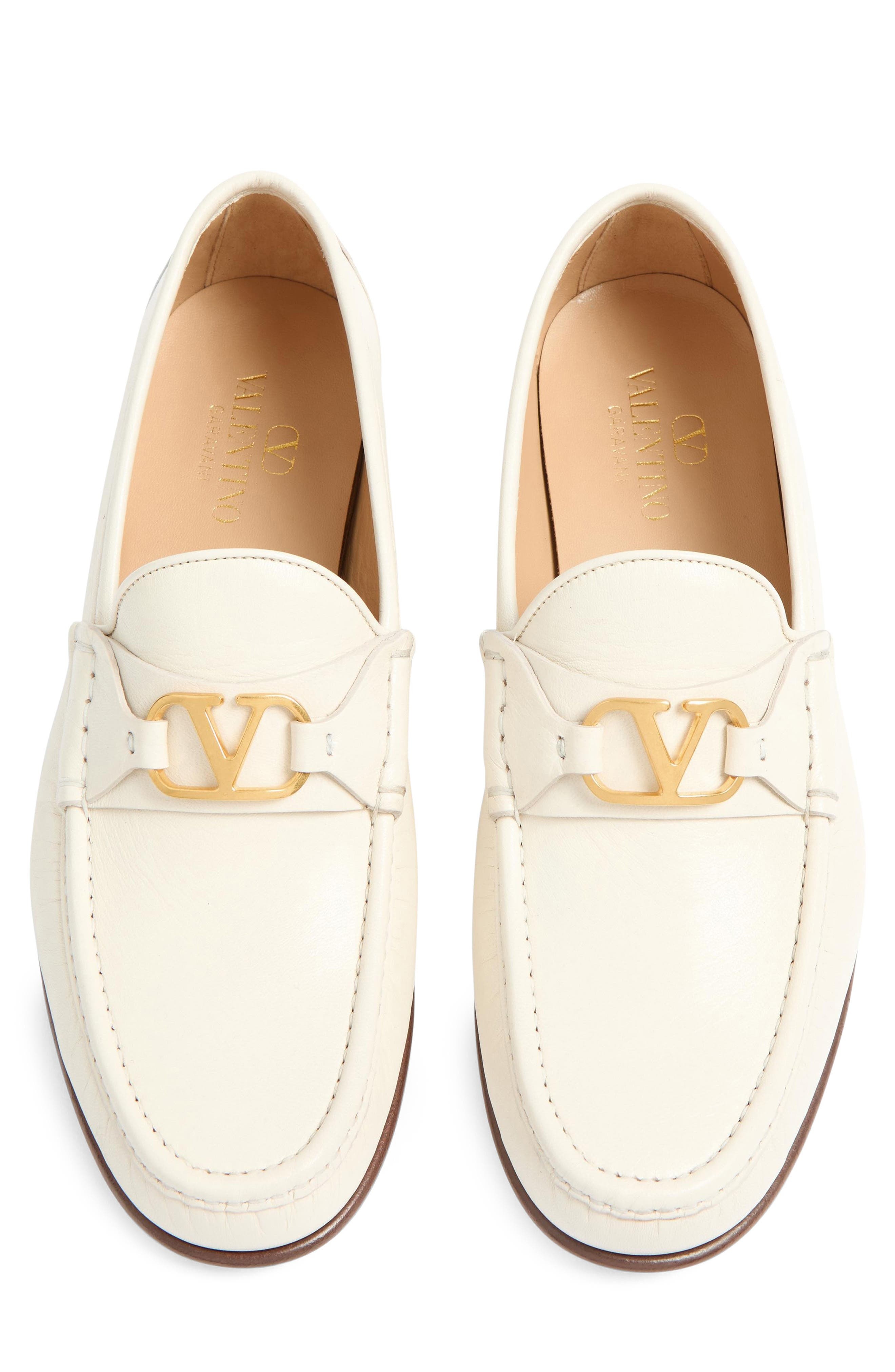 Valentino Garavani VLOGO Signature Loafer in Ivory at Nordstrom - 5