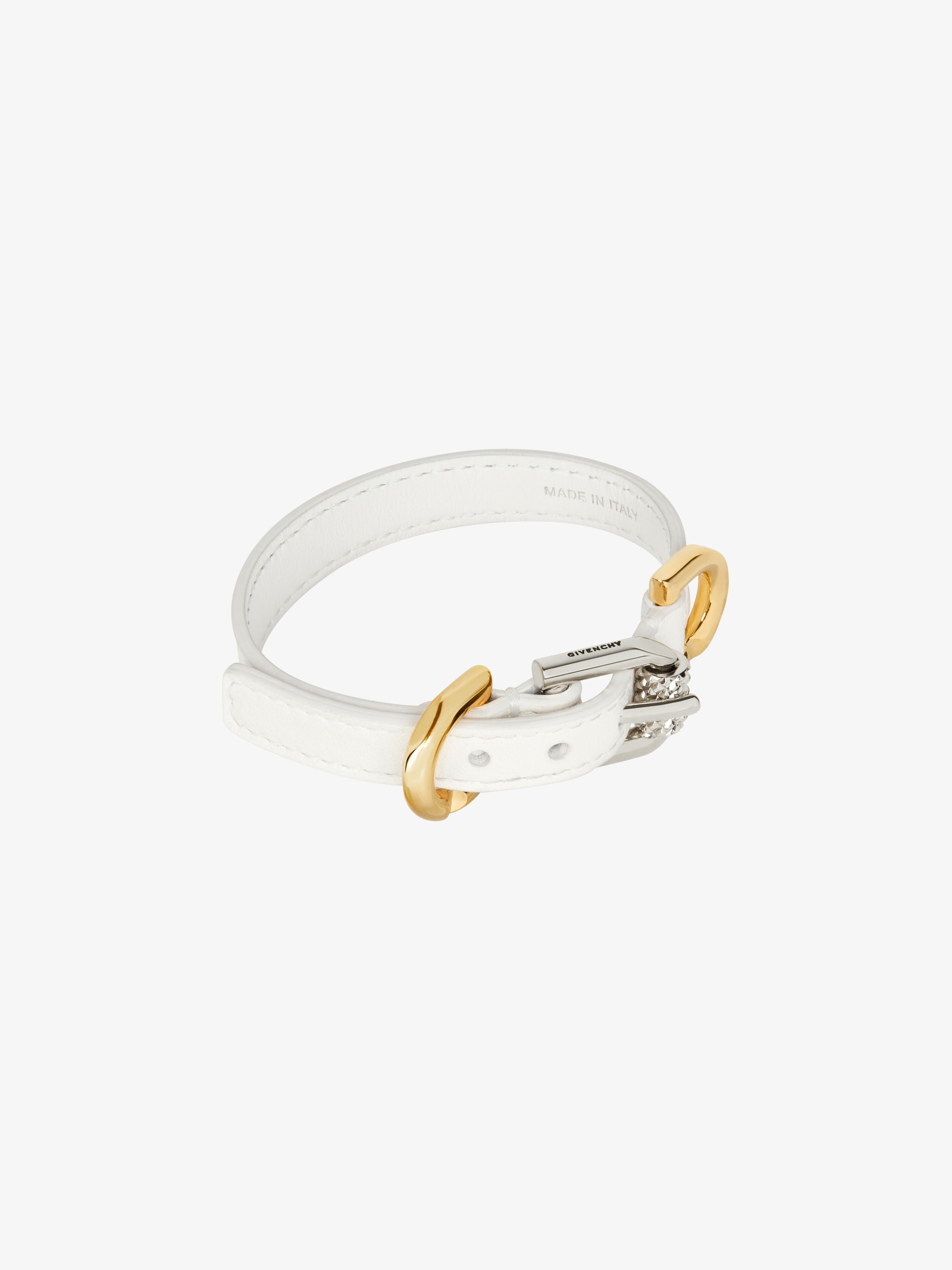 VOYOU BRACELET IN LEATHER AND METAL - 4