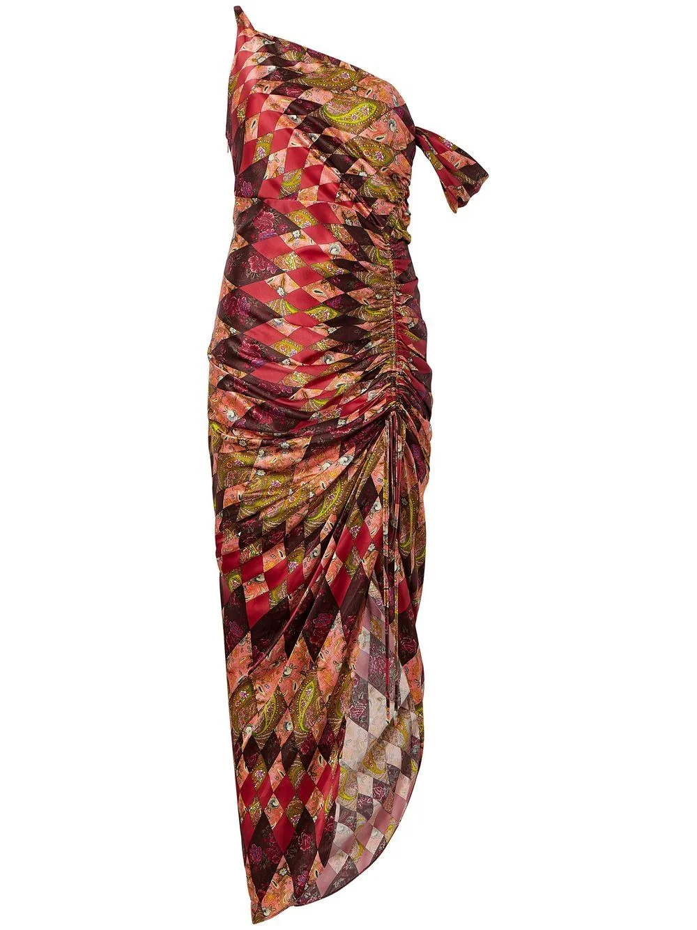 Elliana silk asymmetric dress - 1