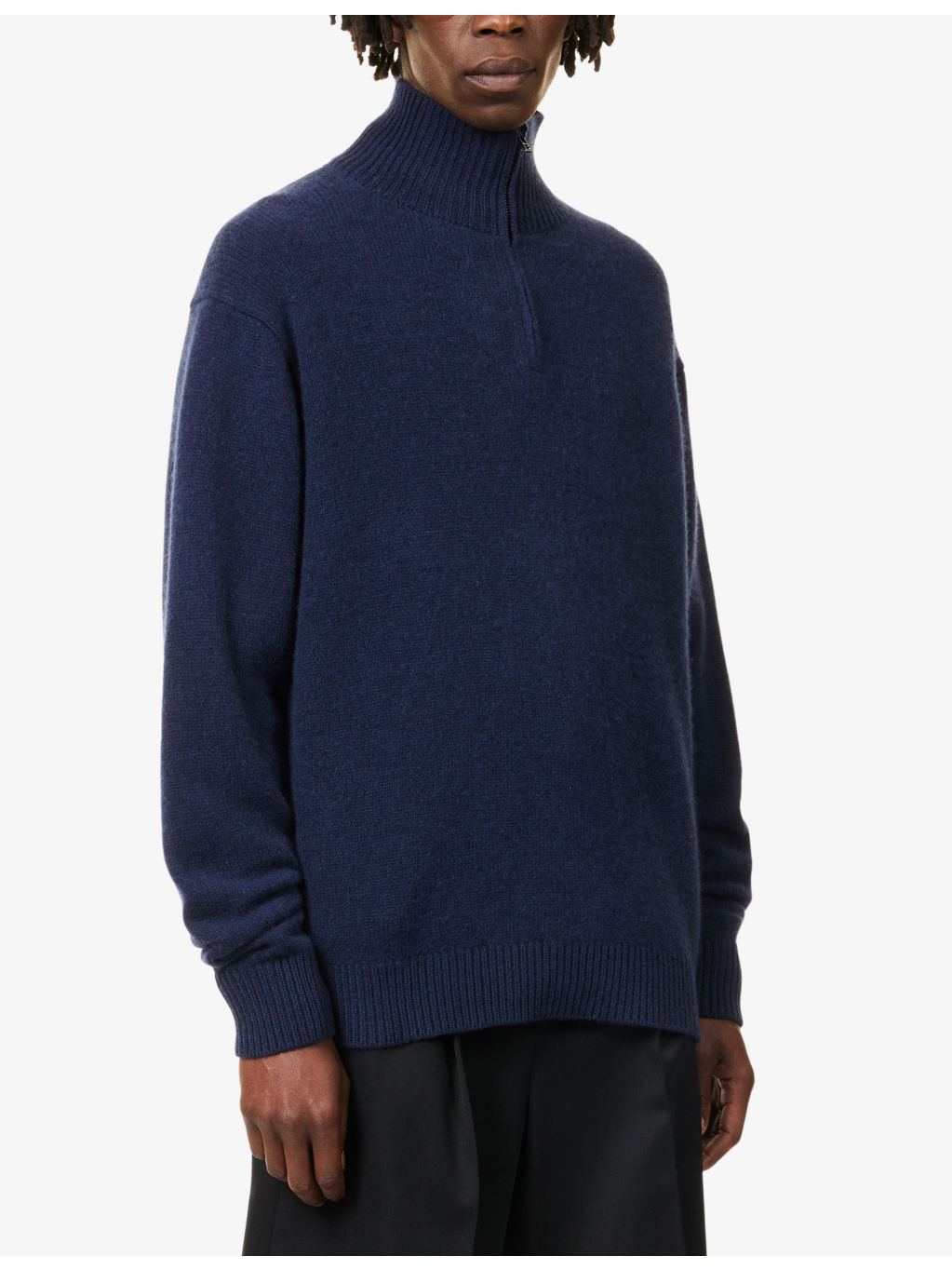 Relaxed-Fit High-Neck Cashmere Jumper - 3
