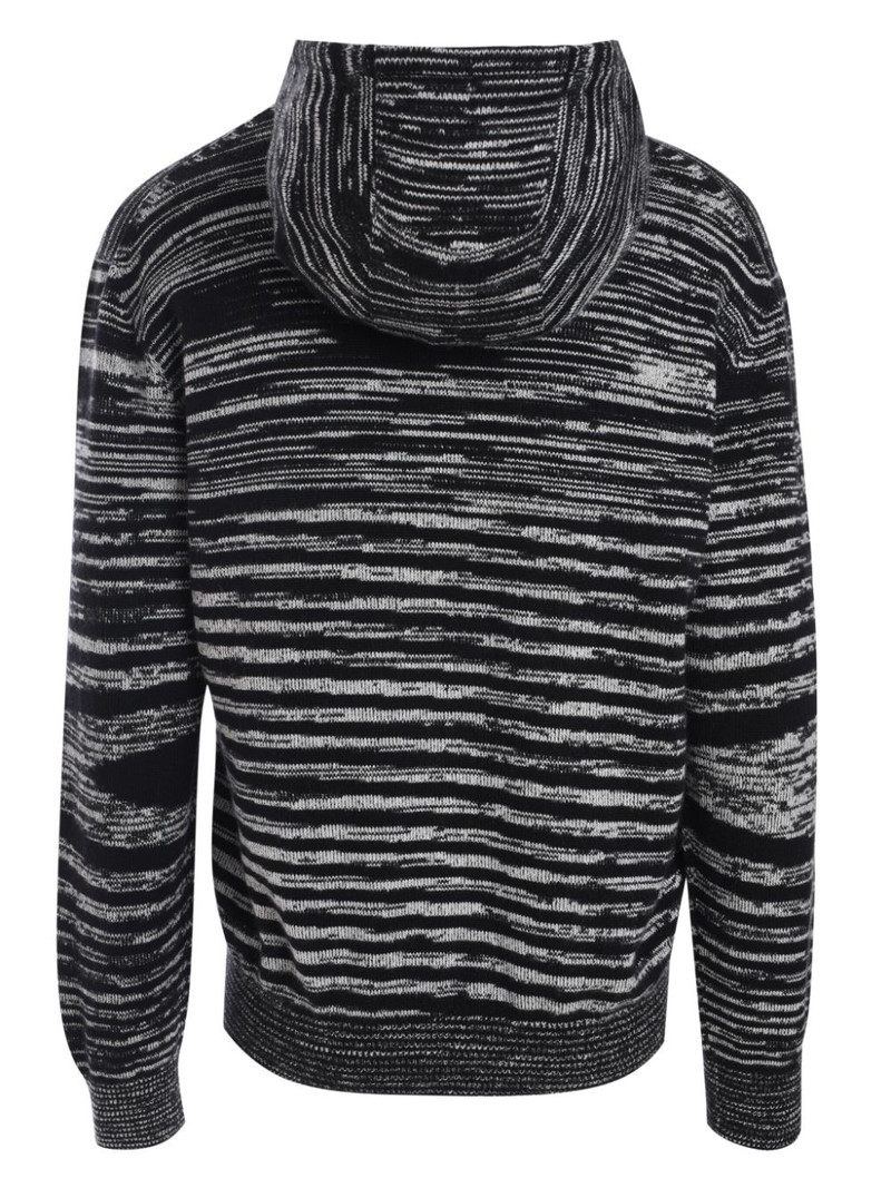 Missoni intarsia-knit hoodie outlook