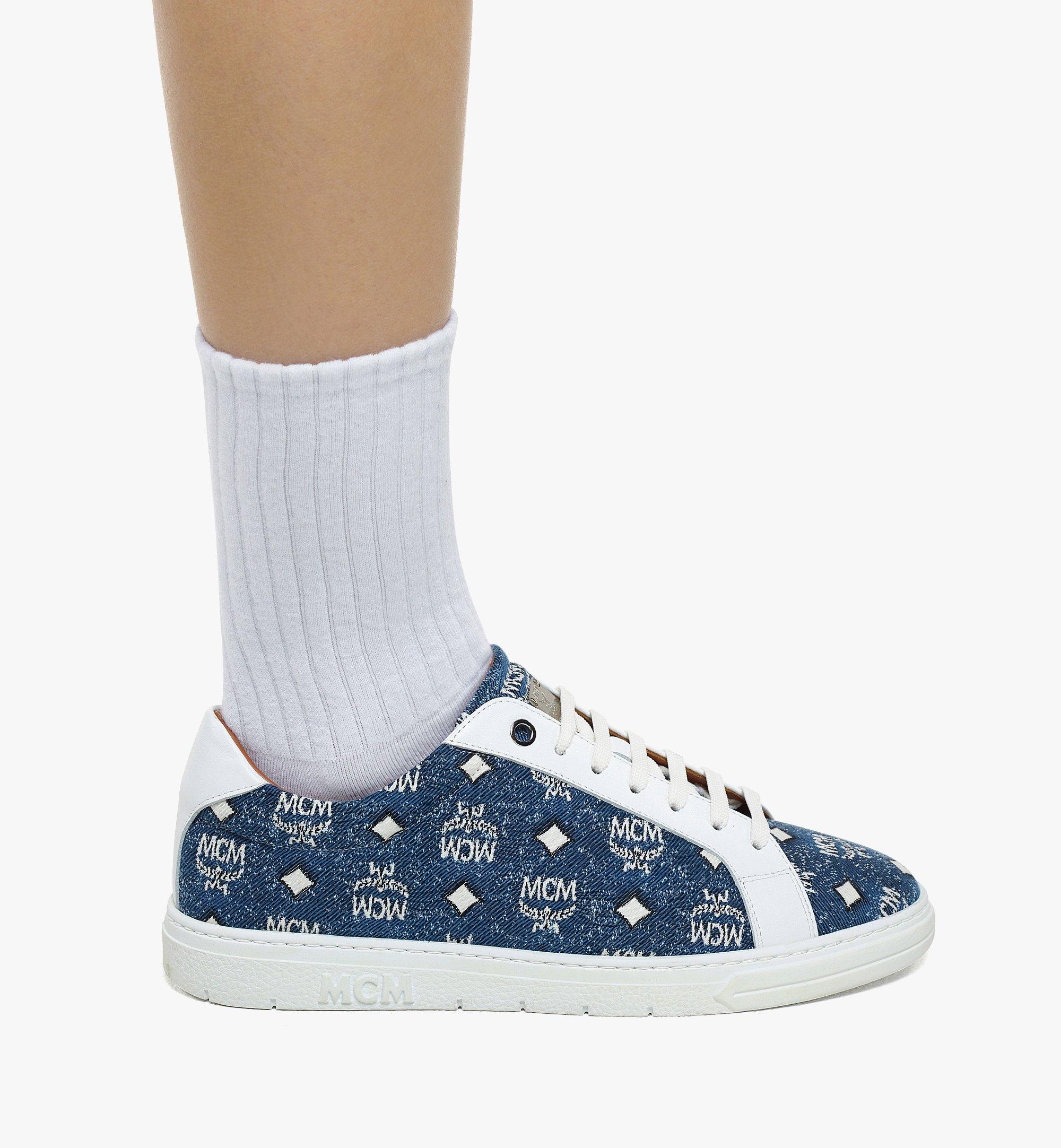 Terrain Lo Sneakers in Denim Jacquard - 6