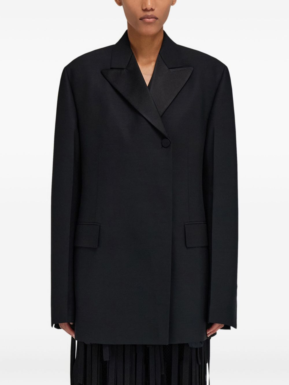 satin-lapel tuxedo jacket - 3