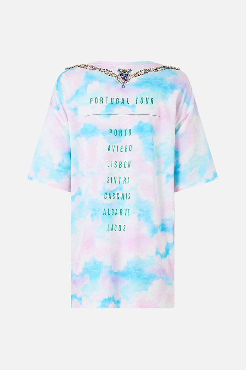 OVERSIZED BAND TEE - MULTI 7