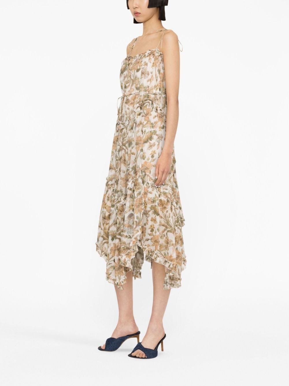 Chintz floral-print tiered dress - 3