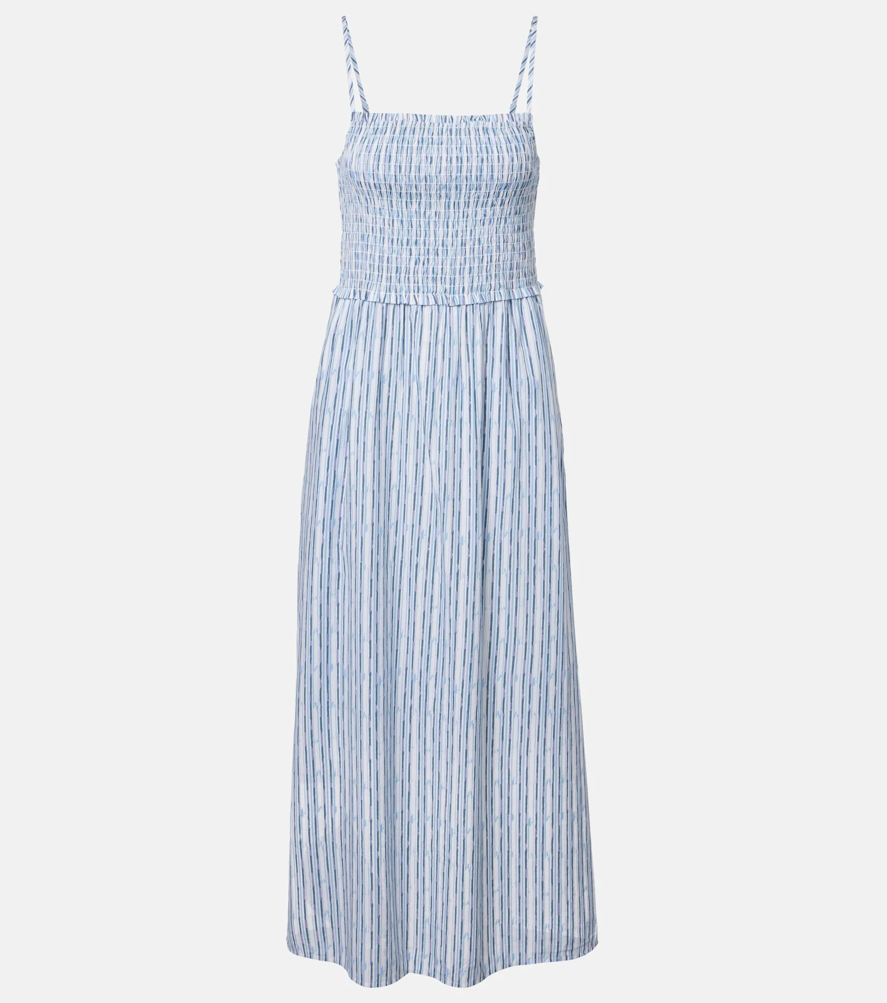 Senara striped cotton-blend maxi dress - 1