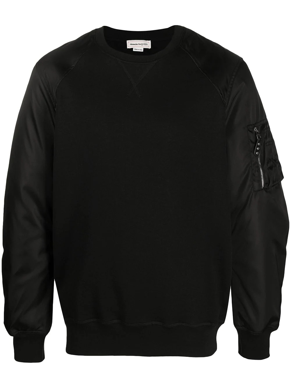 zip-pocket sweatshirt - 1