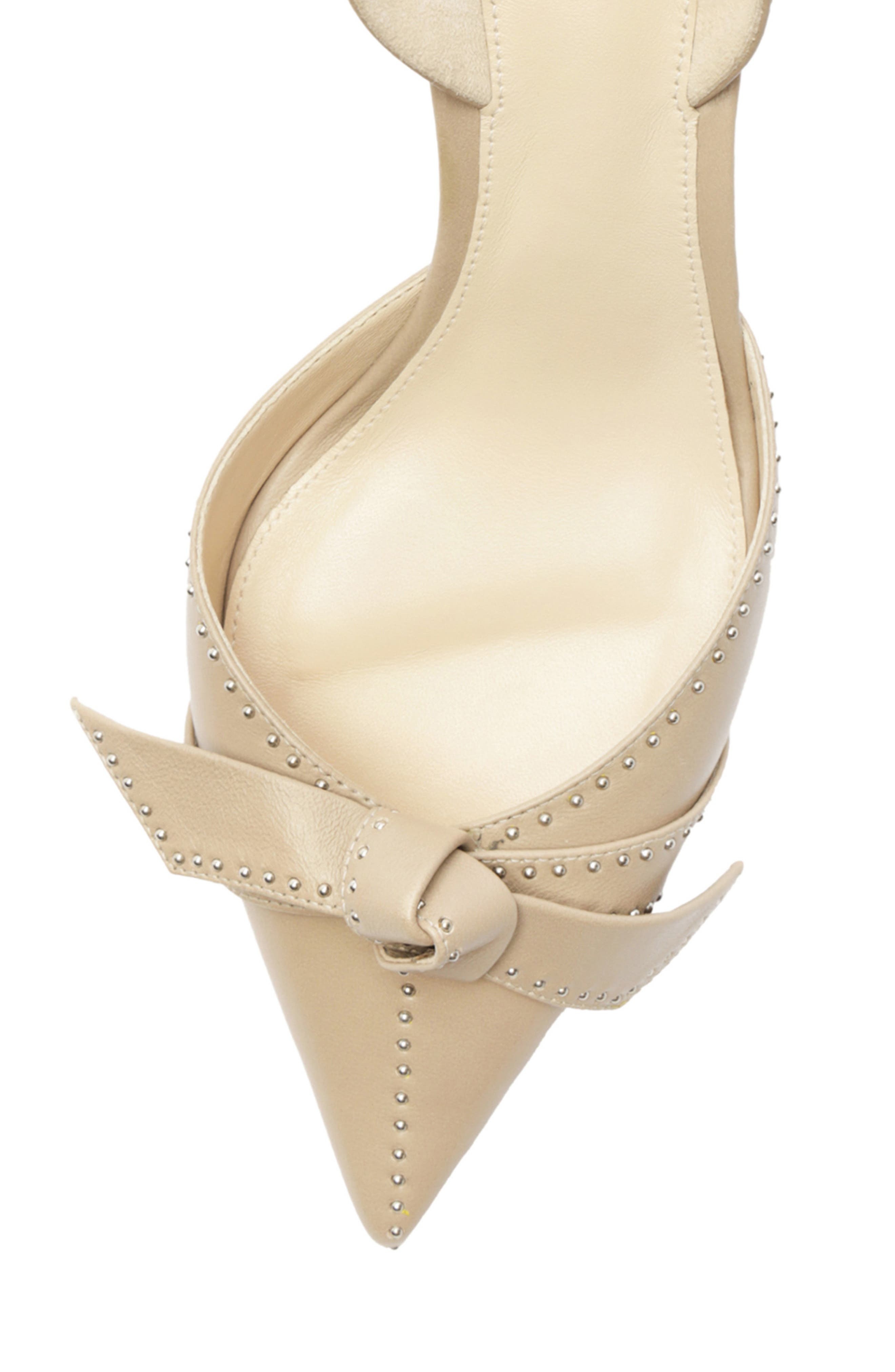 Alexandre Birman Clarita Bell Stud Pointed Toe Slingback Pump in Semolina at Nordstrom - 8