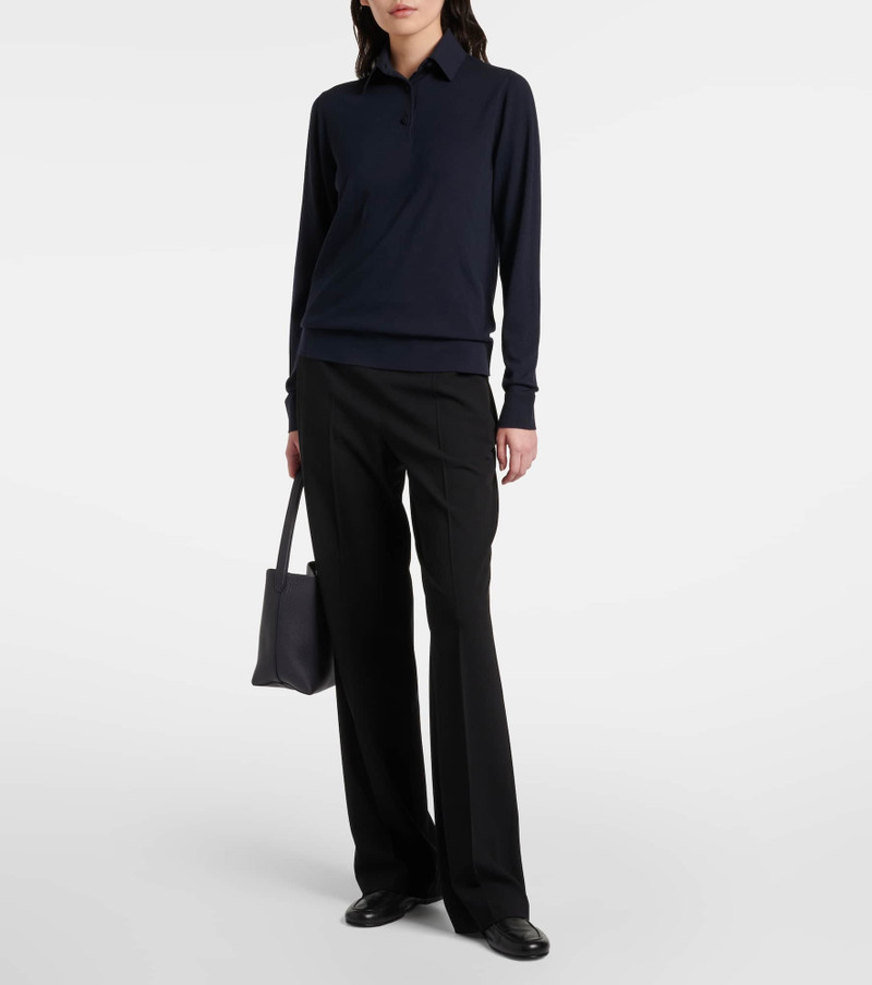 The Row Dina wool-blend straight pants outlook
