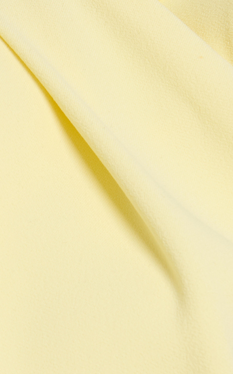 Draped Crepe Midi Dress yellow 5