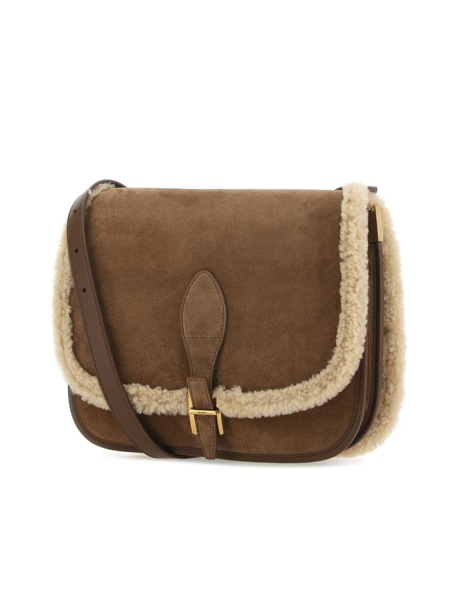 Suede Crossbody Bag - 2