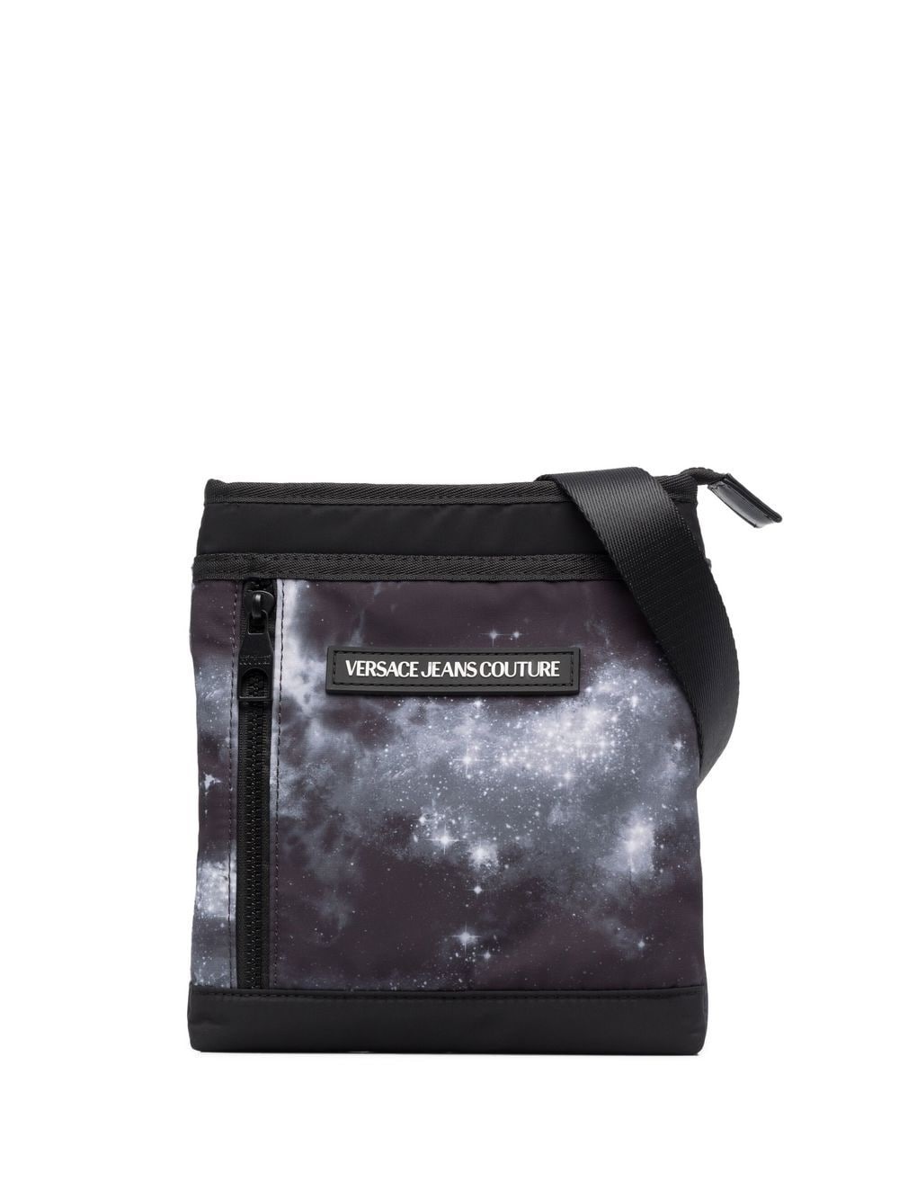 space-print logo-patch crossbody bag - 1