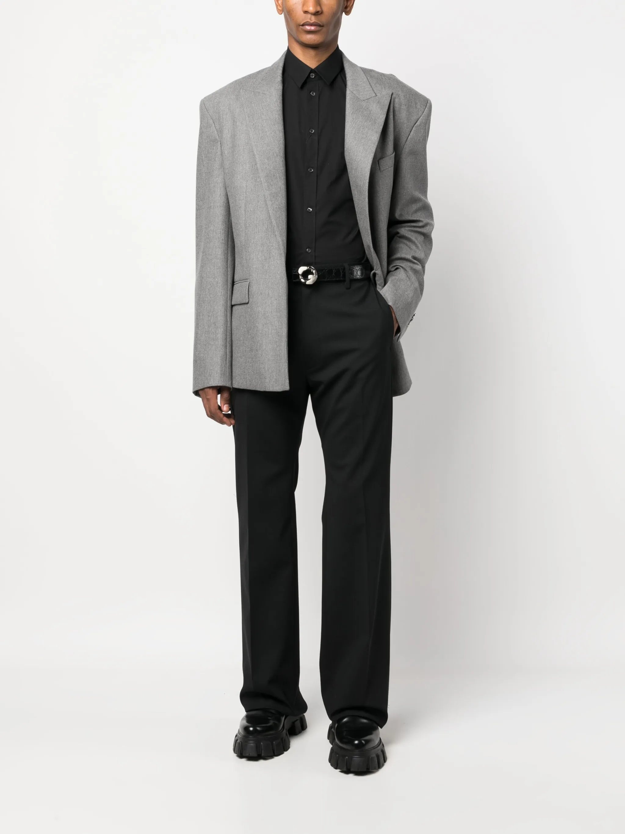 Long-sleeve Cotton-blend Shirt - 4