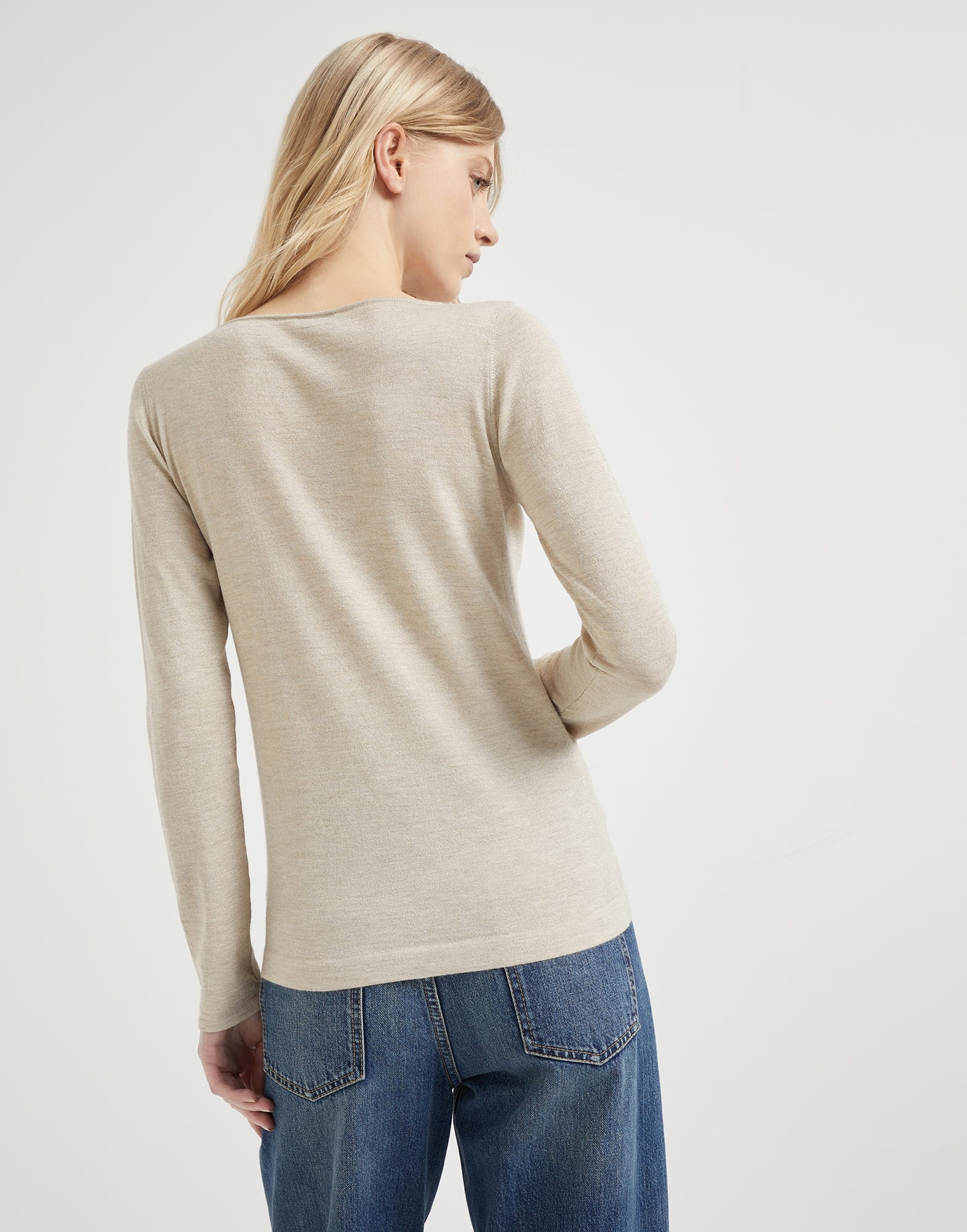 Cashmere and silk sparkling lightweight sweater - 2