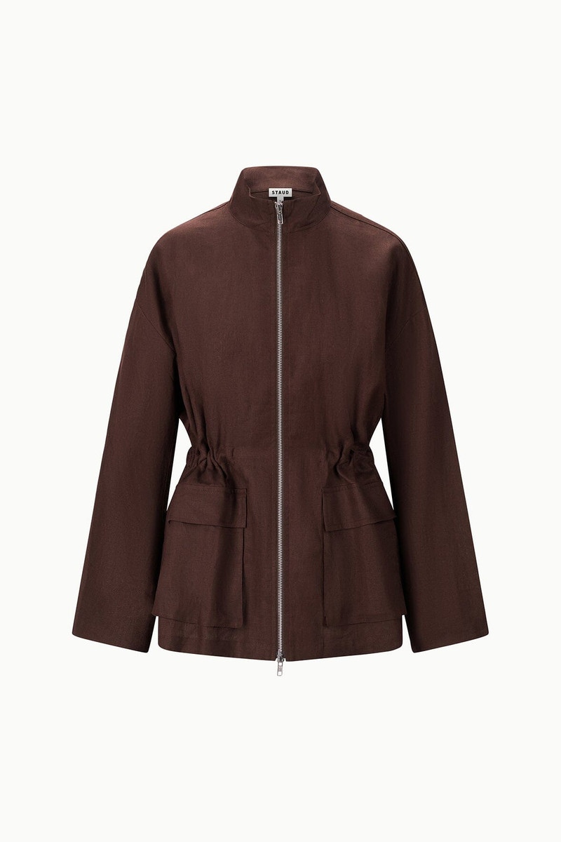 STAUD REED LINEN JACKET ROOT 1