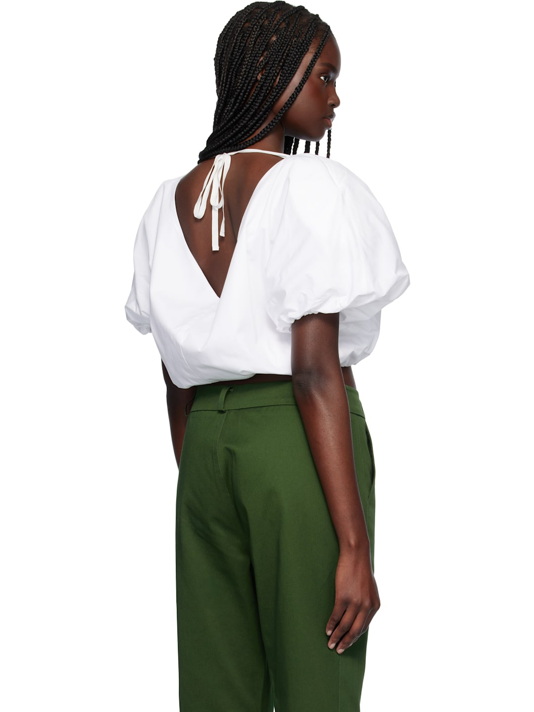 White Amelia Cotton Top - 3