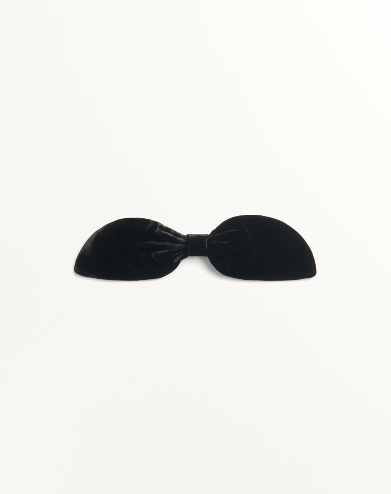 VALENTIE VELVET BOW TIE - 1