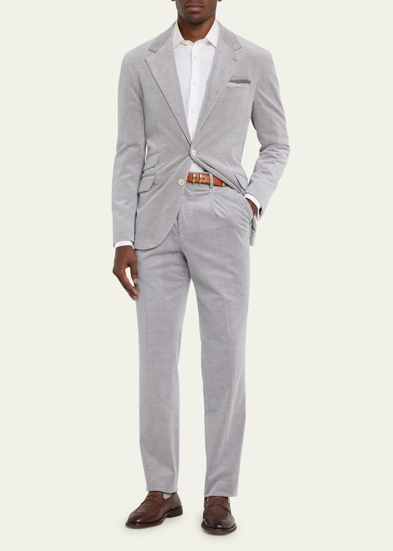 Brunello Cucinelli Men's Cotton-Cashmere Stretch Corduroy Suit outlook