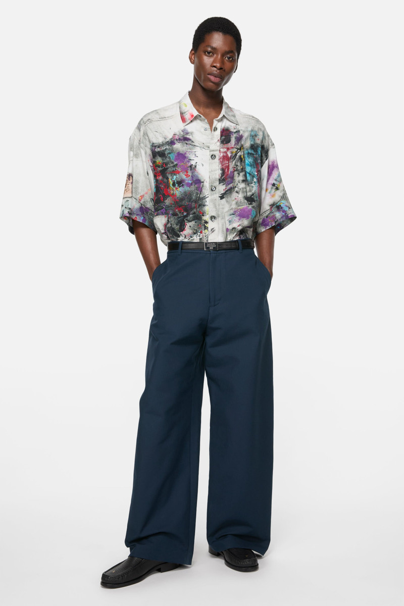 Acne Studios Satin trousers - Navy blue outlook