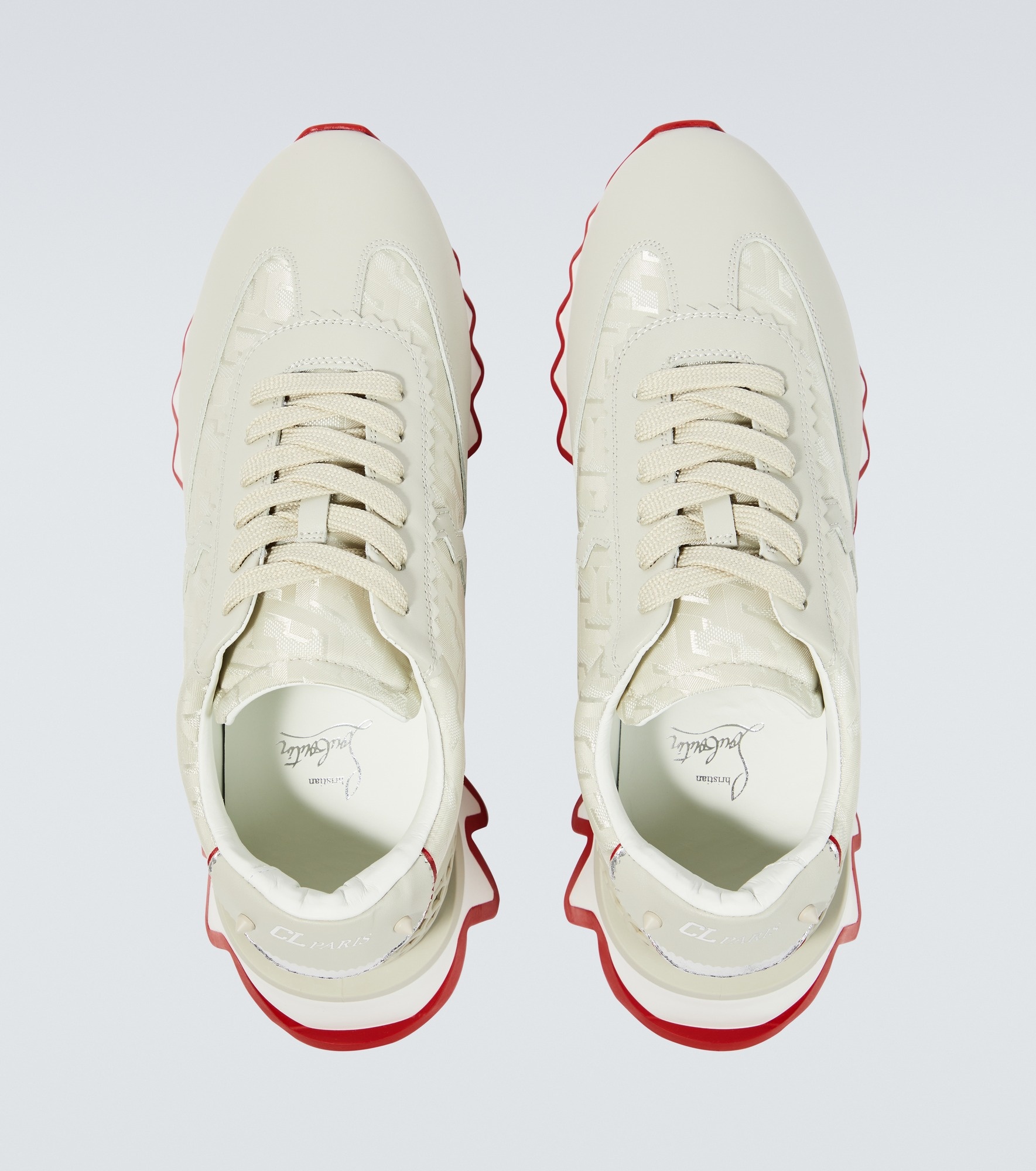 Loubishark leather sneakers - 4