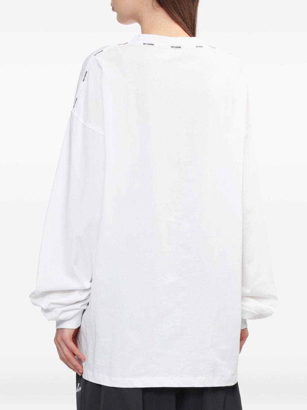 embroidered long-sleeve T-shirt - 3