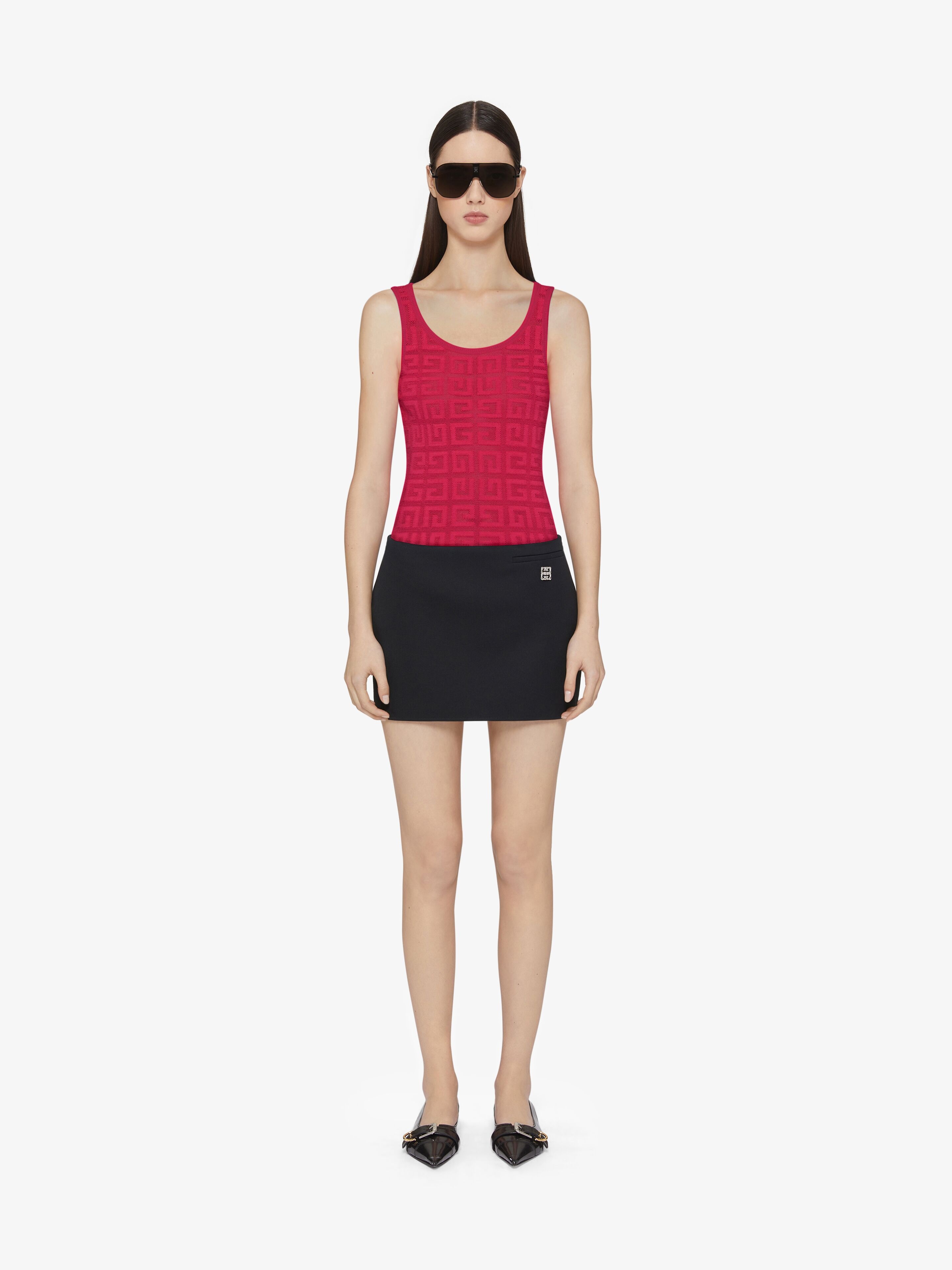 SLIM TANK TOP IN 4G JACQUARD - 4