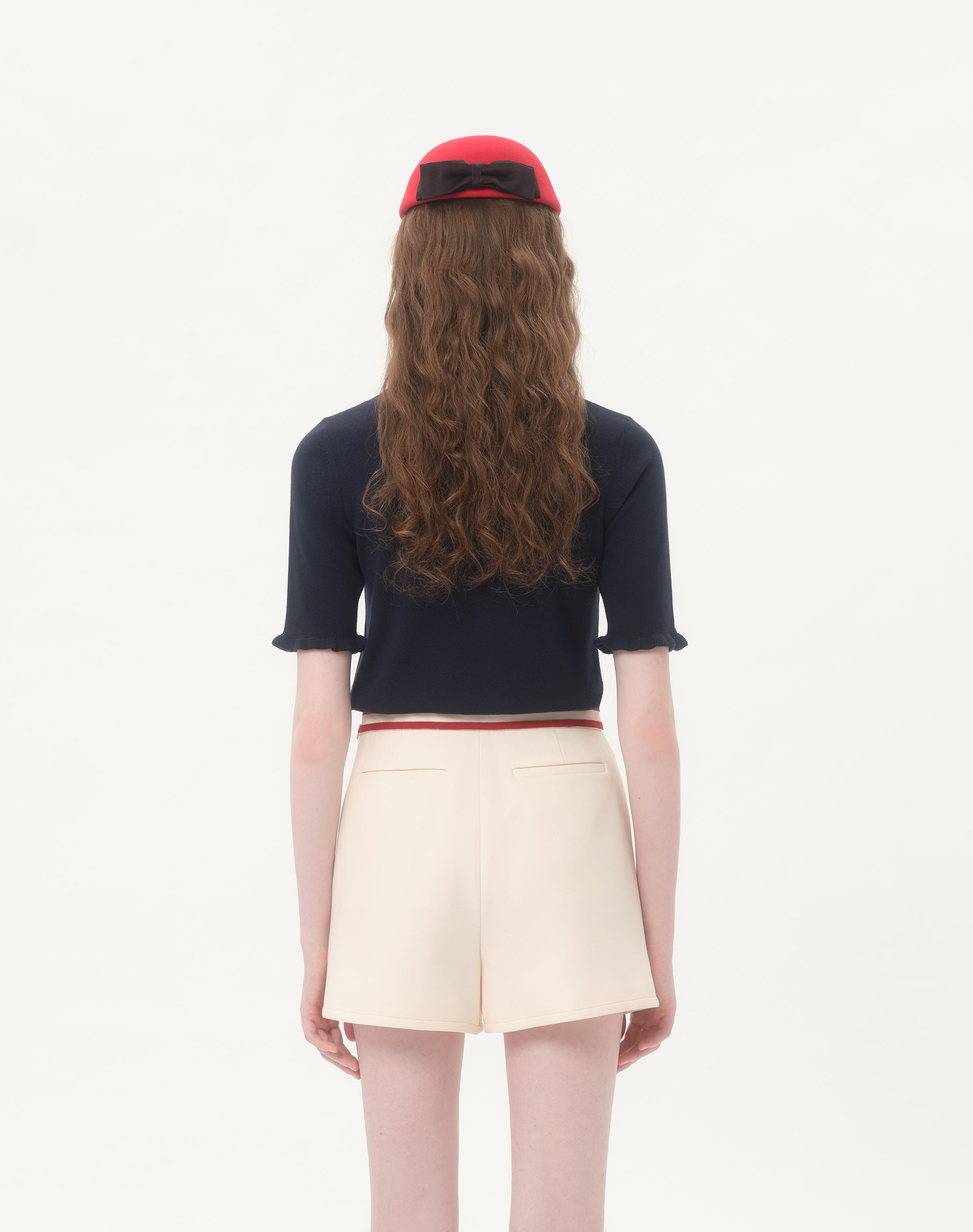 EMBROIDERED WOOL TOP - 7