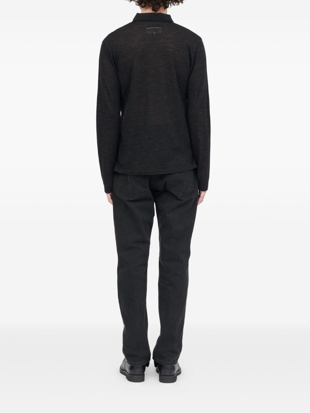 long-sleeve polo shirt - 4