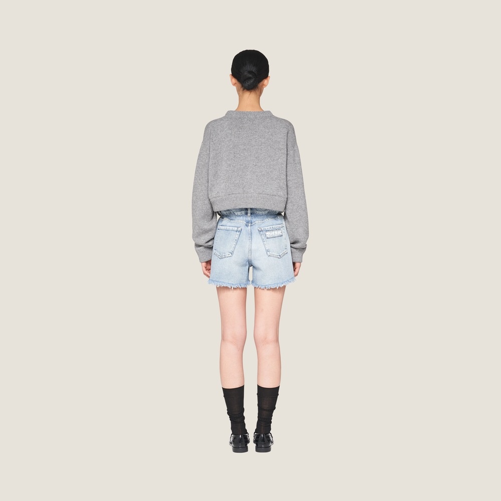 Denim shorts - 2