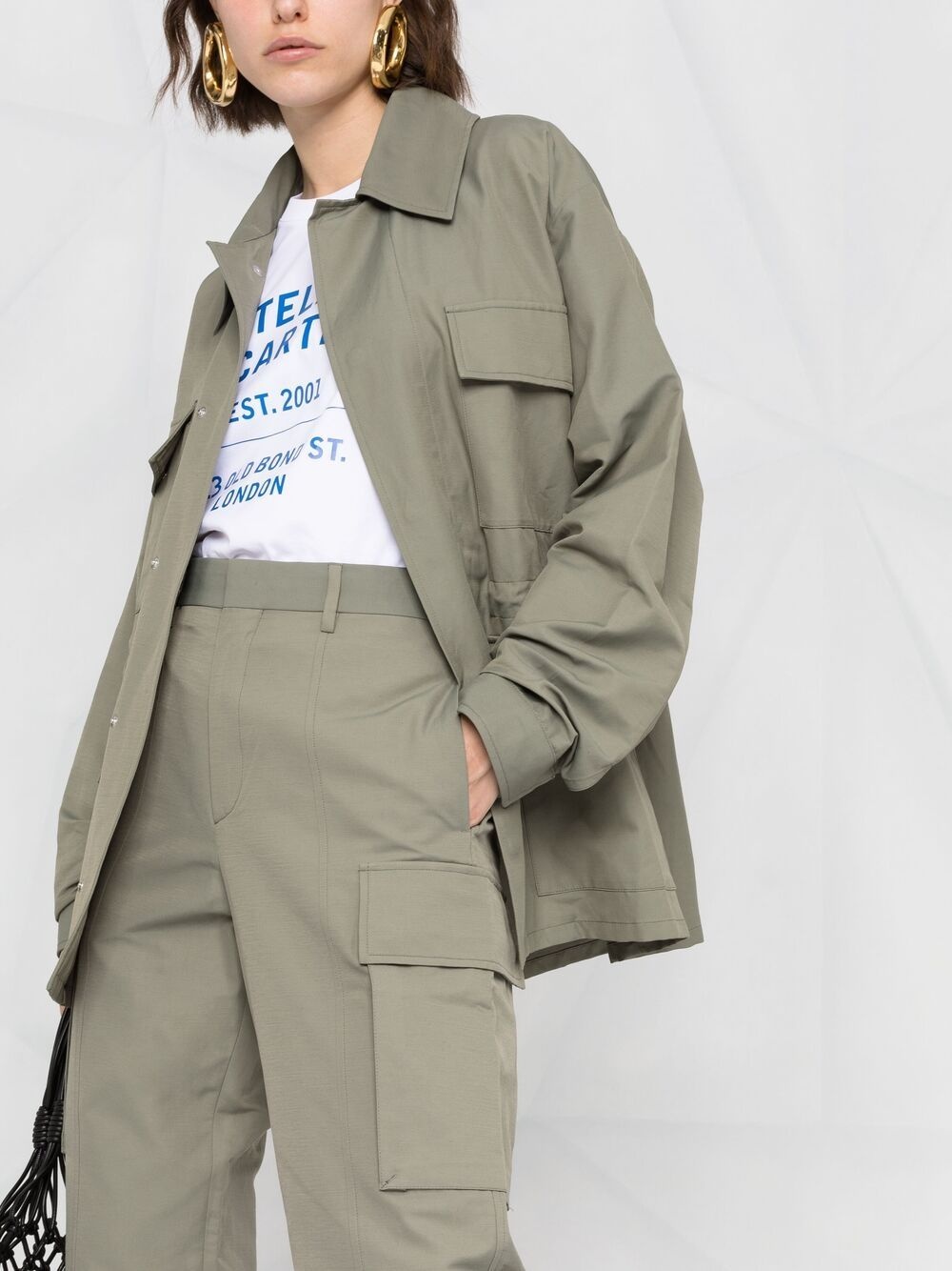 straight-leg cargo trousers - 5