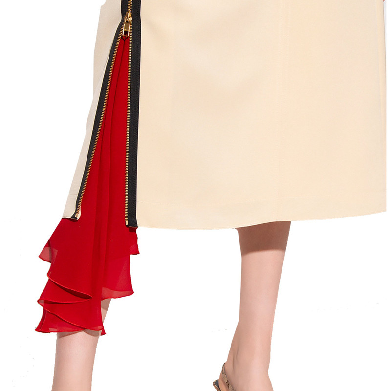 Gucci Silk Viscose Faille Skirt 4