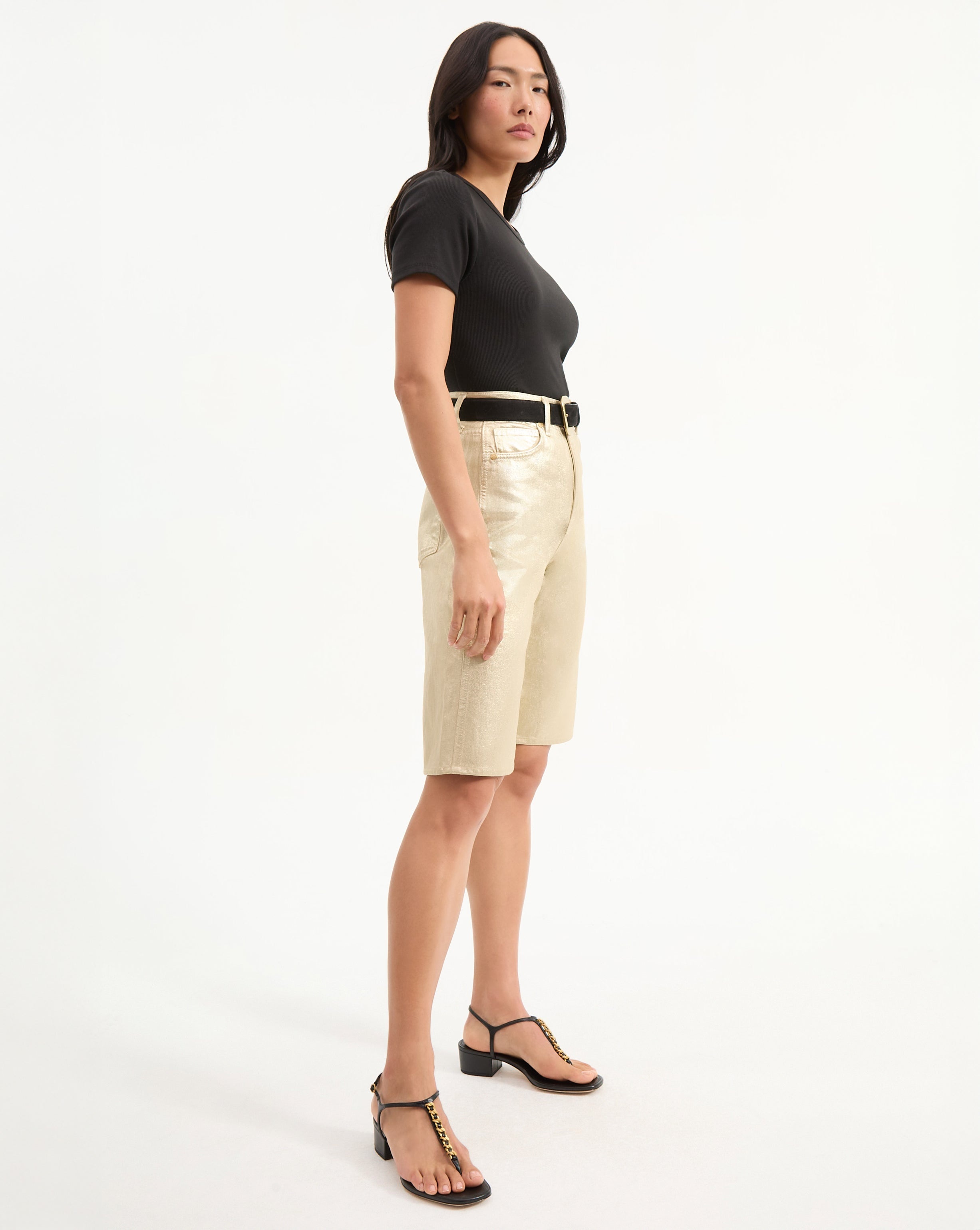 CHARLOTTE METALLIC SHORT - 4