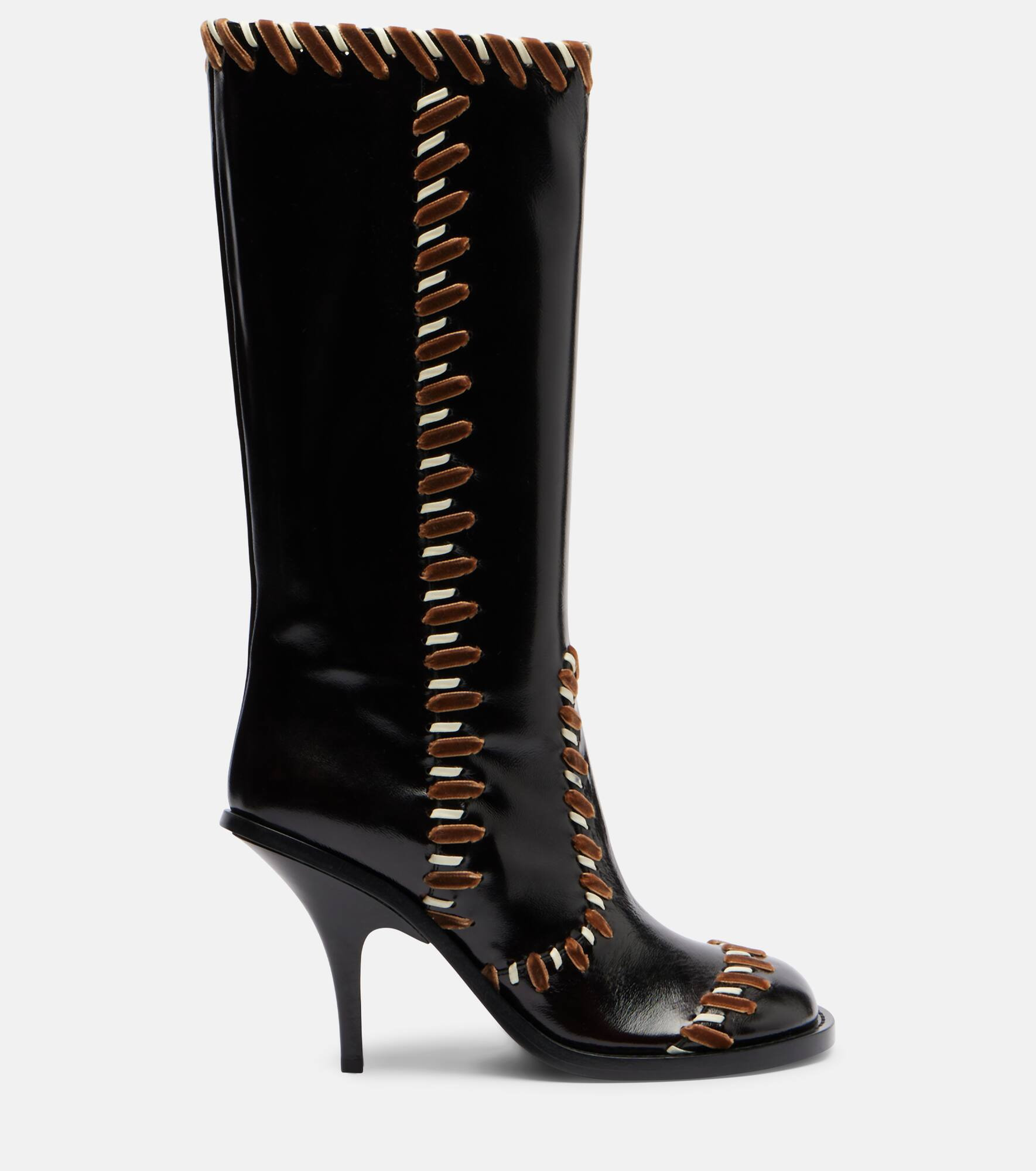 90 embellished leather boots - 4