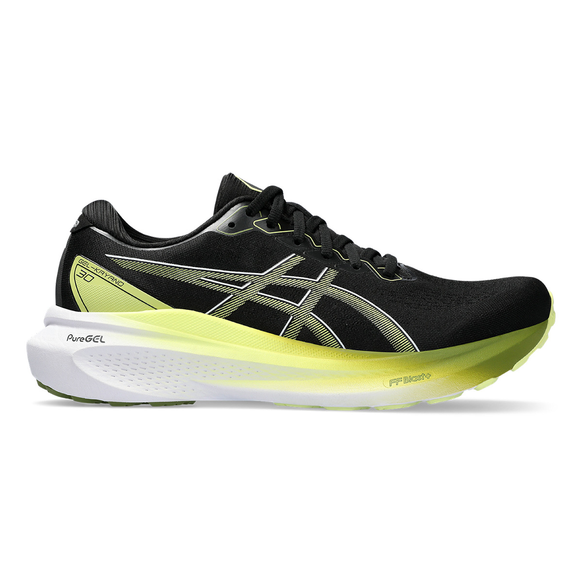 Asics Gel Kayano 30 - Black - Glow Yellow - 1