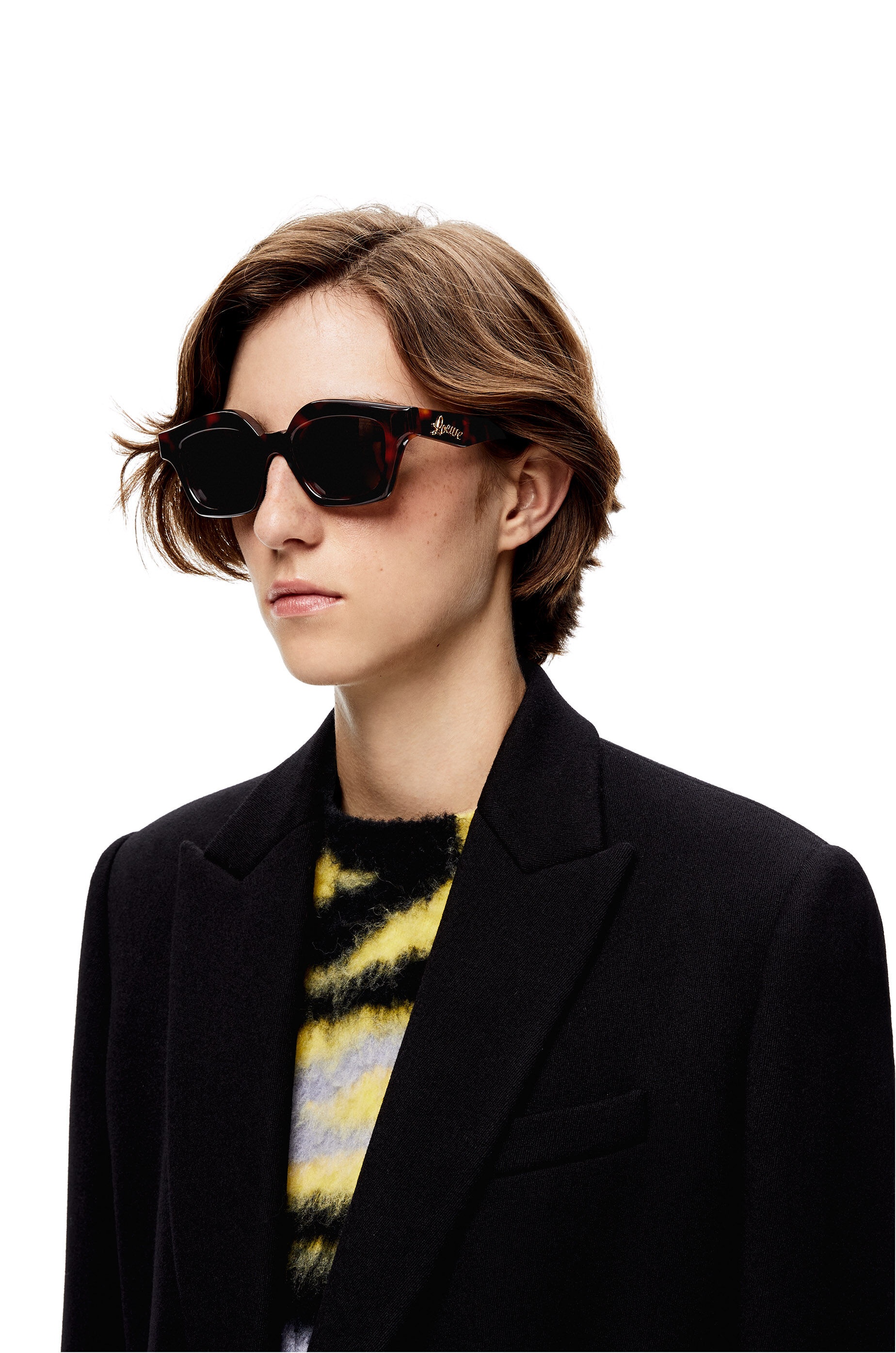 Small browline sunglasses in acetate - 3