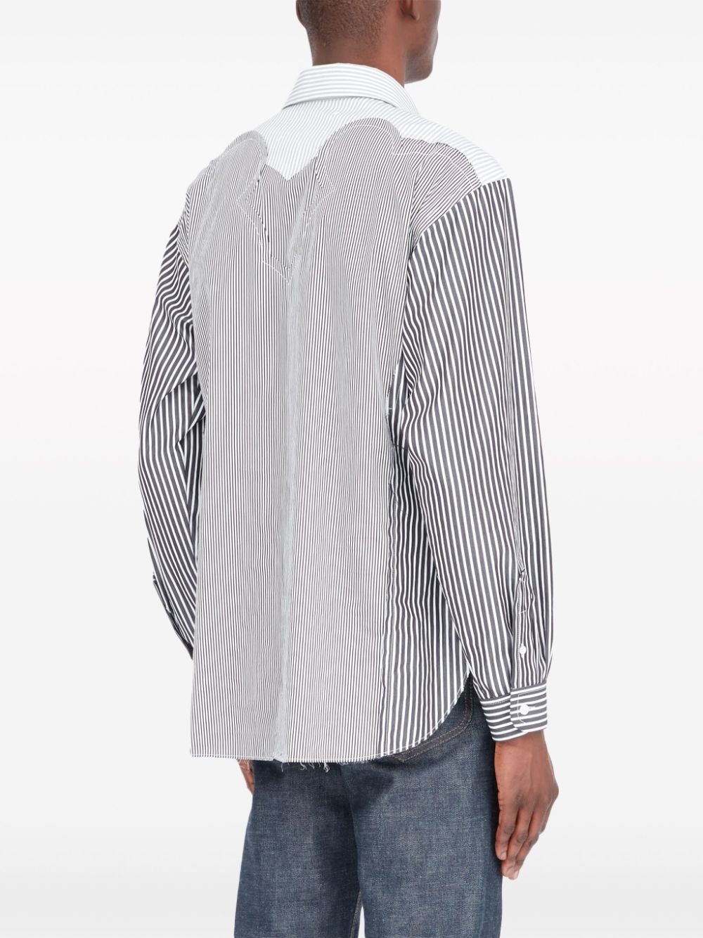 Yoke striped shirt - 4