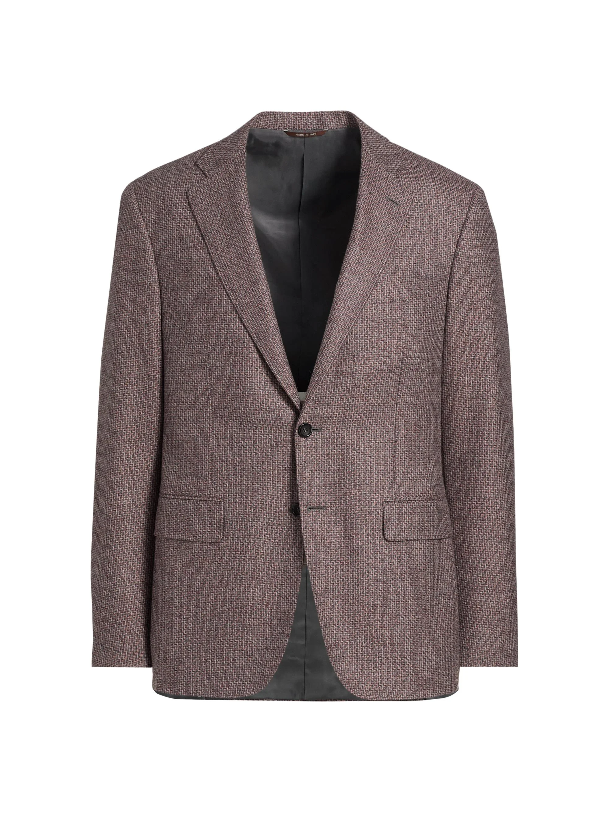 Men's Kei Trim-Fit Stepweave Wool Sport Coat - Pink - 1
