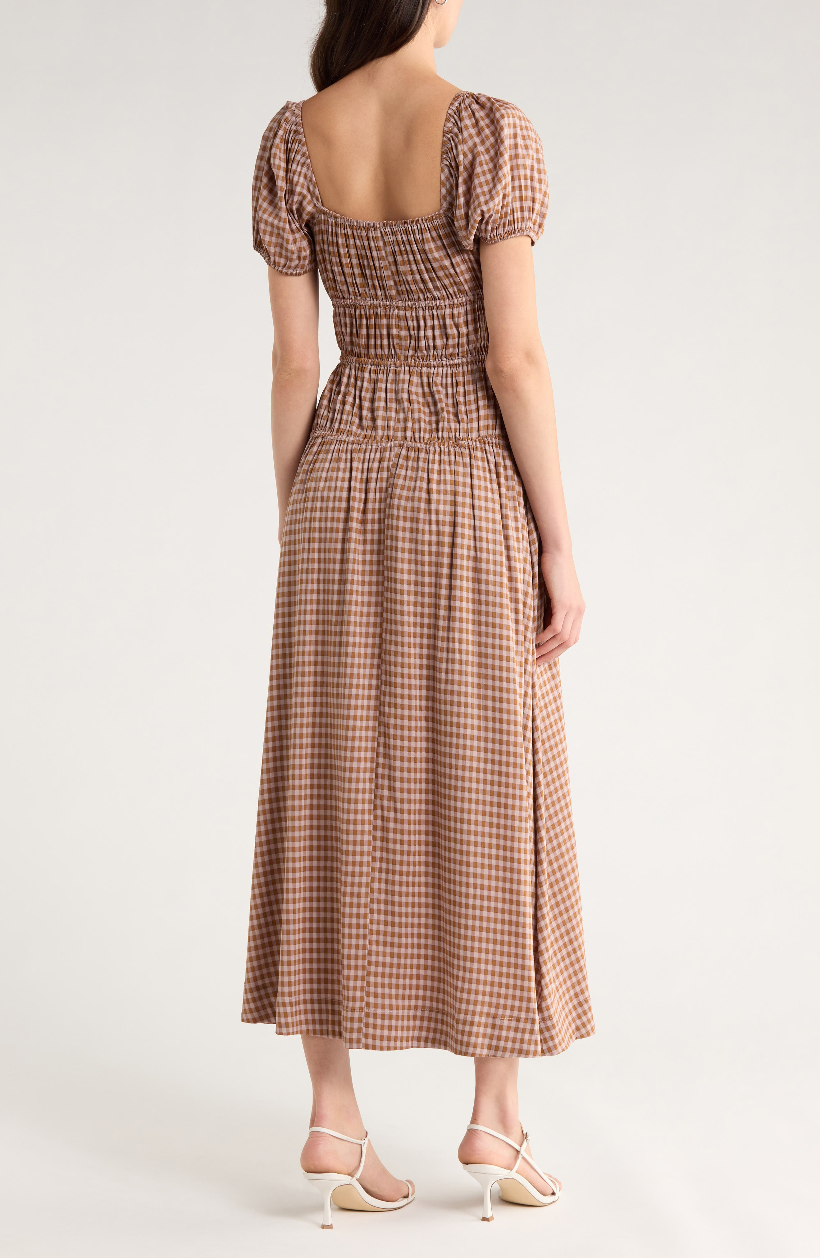 Reformation Rhett Cotton Blend Gingham in Audrie Check at Nordstrom - 2