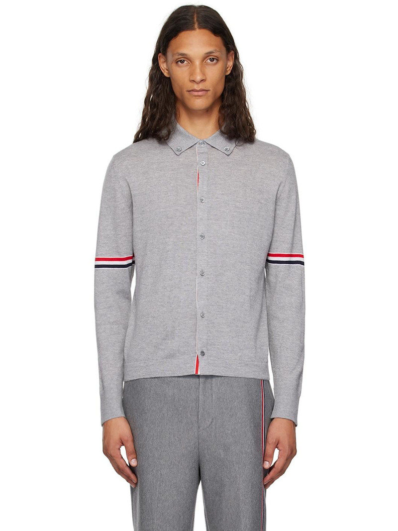 Gray Armband Cardigan - 1