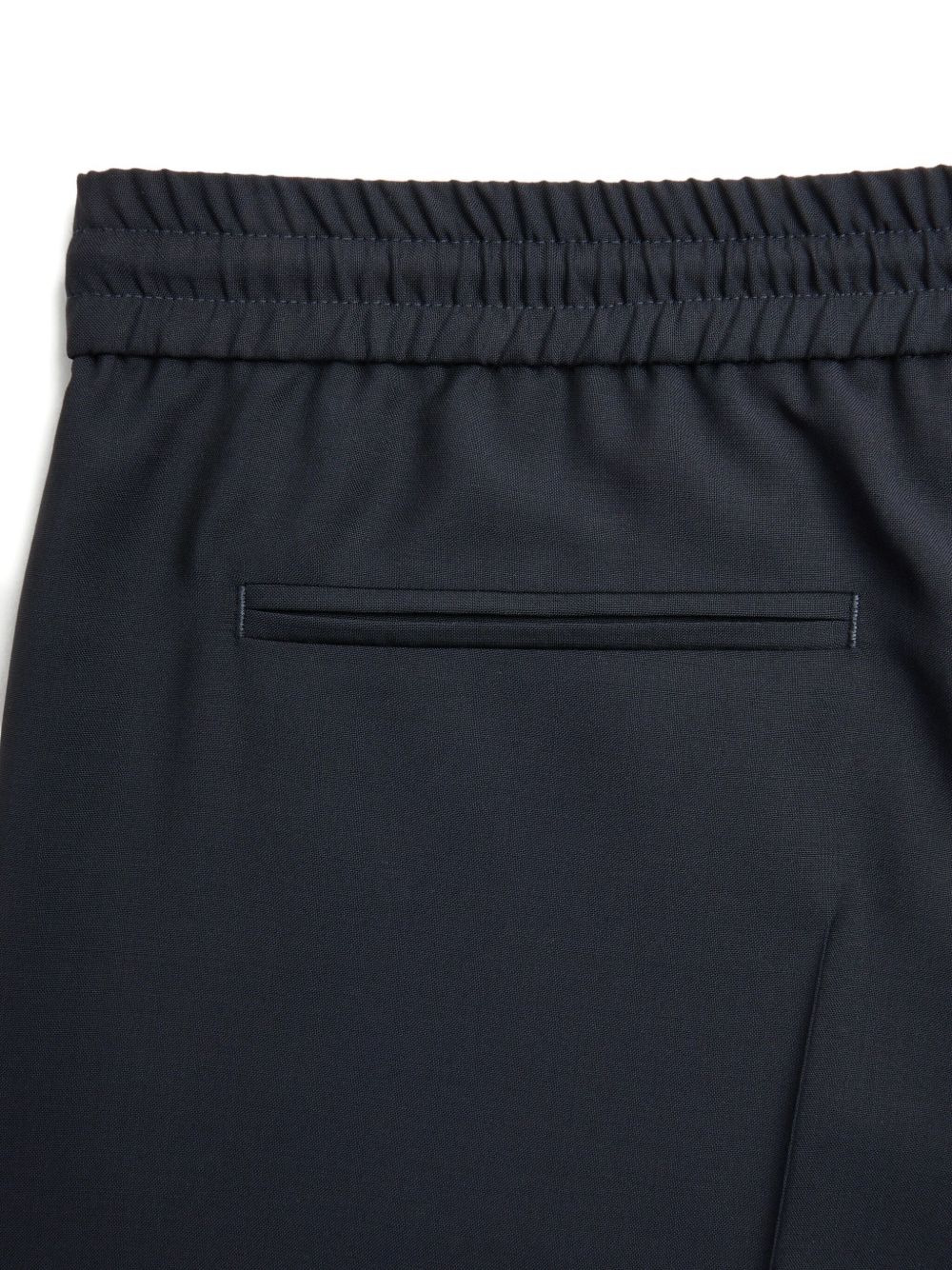 drawstring-waist tapered trousers - 4