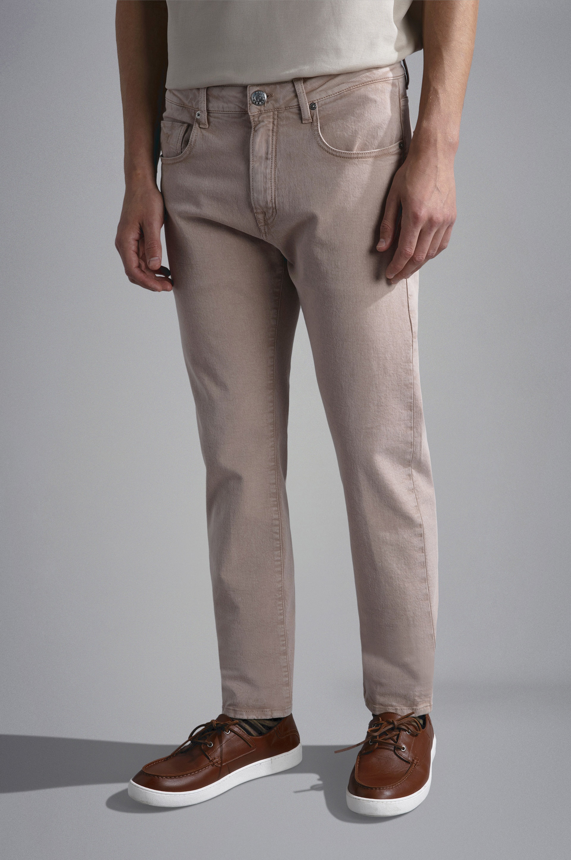 STRETCH COTTON 5 POCKETS TROUSERS - 6