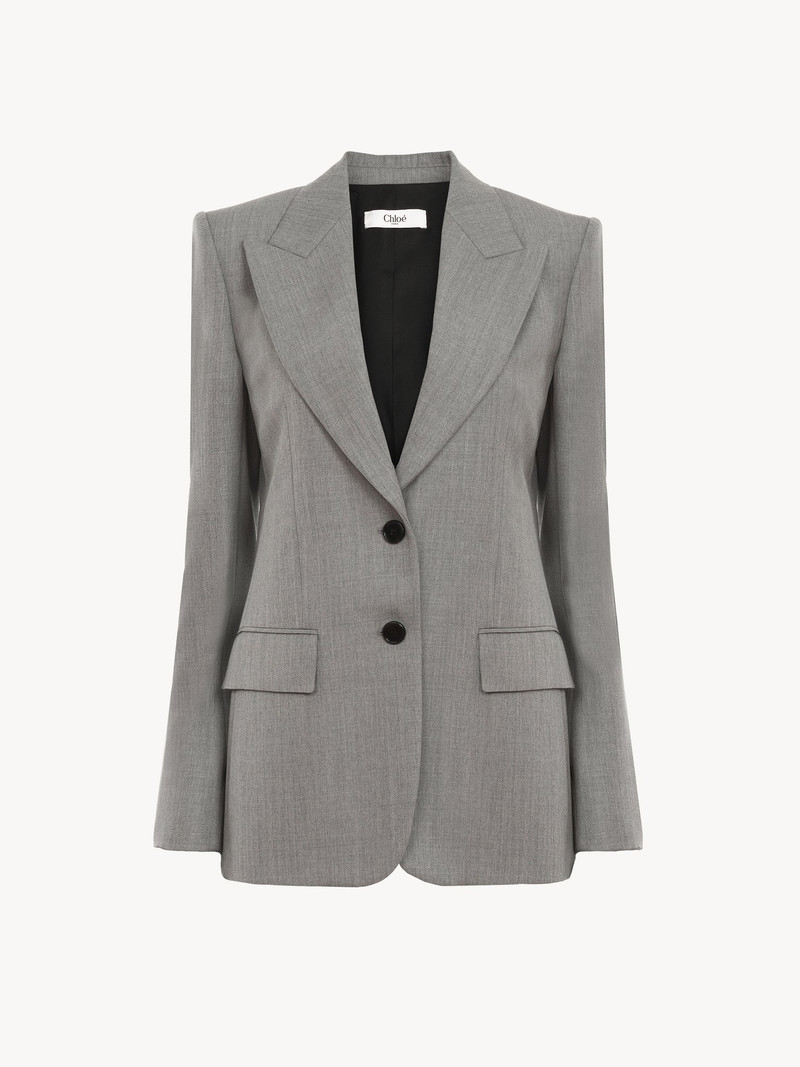 Chloé TAILORED JACKET IN WOOL GRAIN DE POUDRE outlook