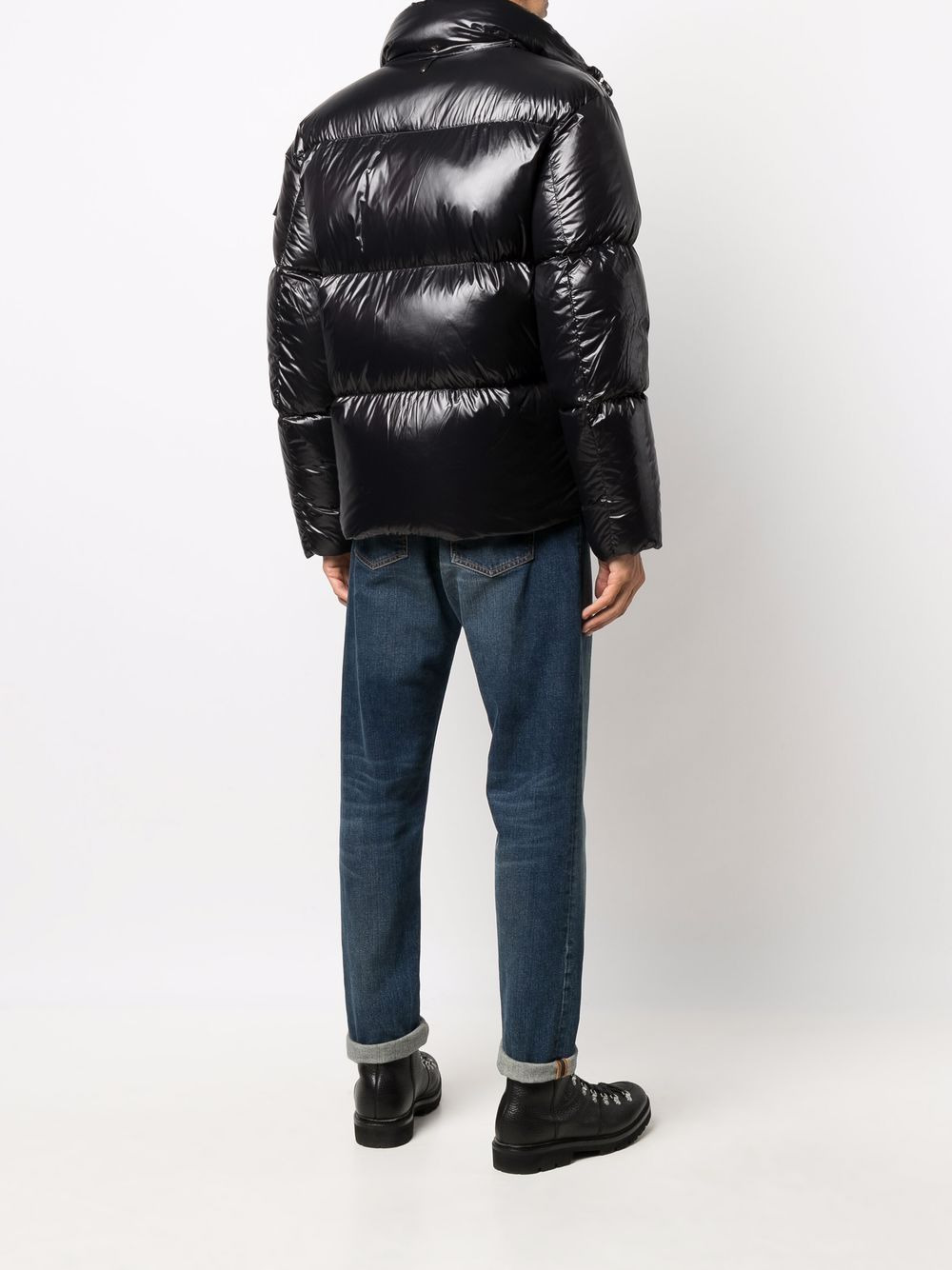 padded zip-up coat - 6