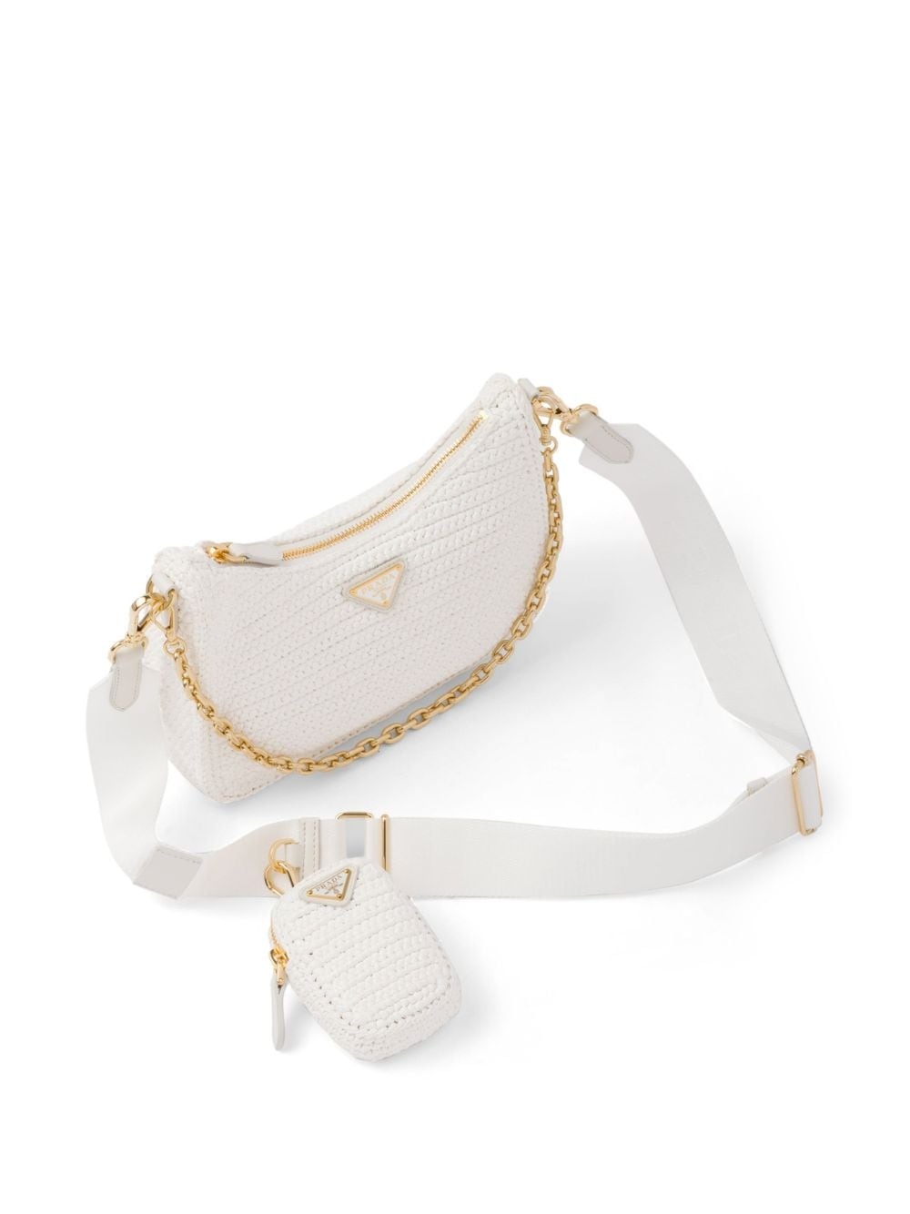 Re-Edition 2005 raffia shoulder bag - 6