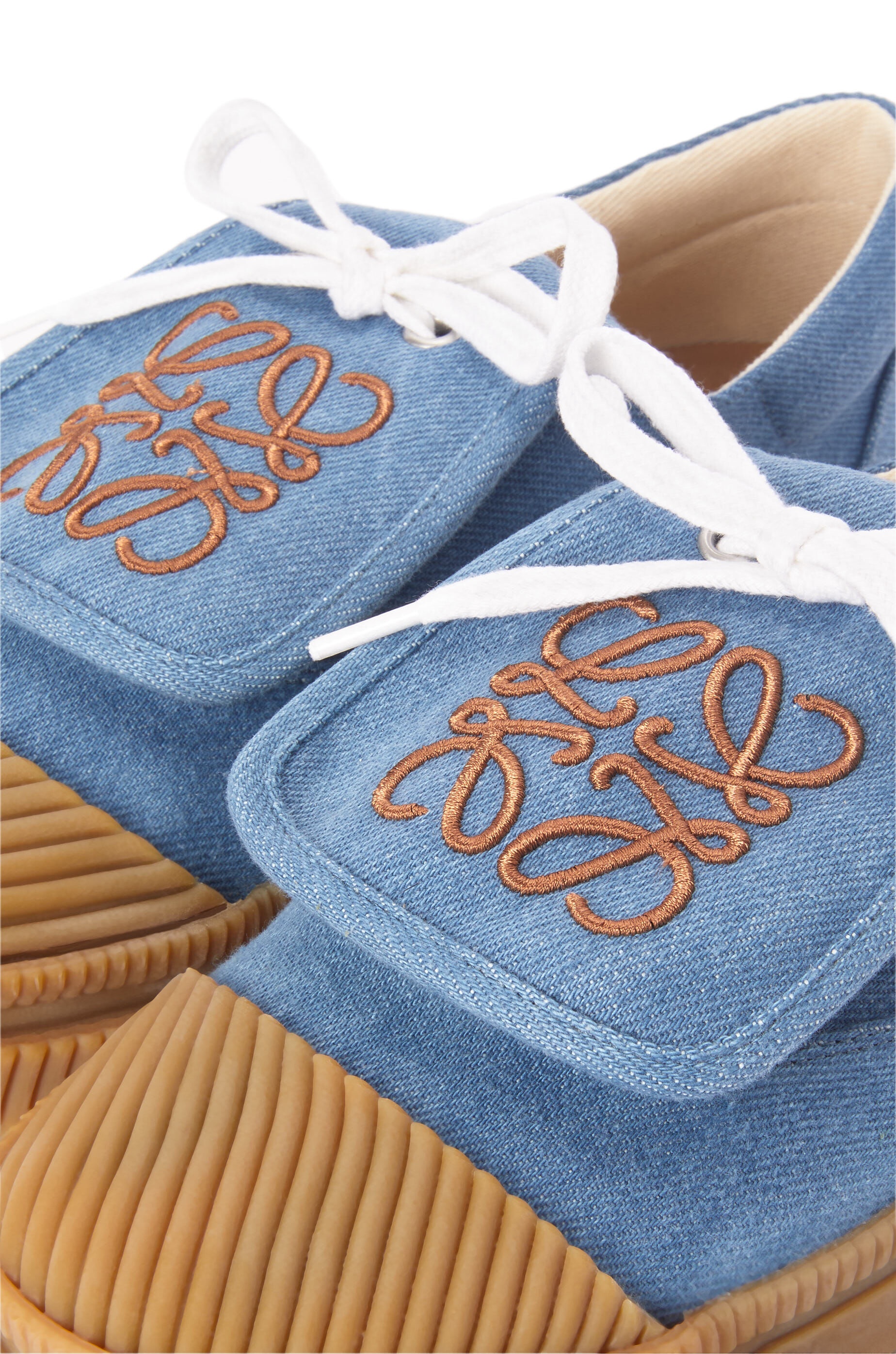 Flap sneaker in denim - 4